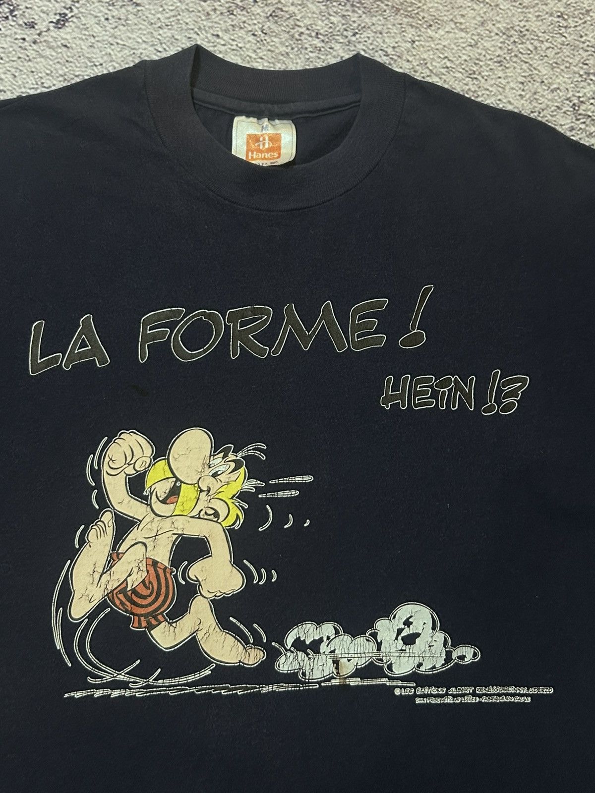 Hanes Vintage 90s Asterix & Obelix “La Forme! Hein” Tee by Hanes Size US M / EU 48-50 / 2 - 3 Thumbnail
