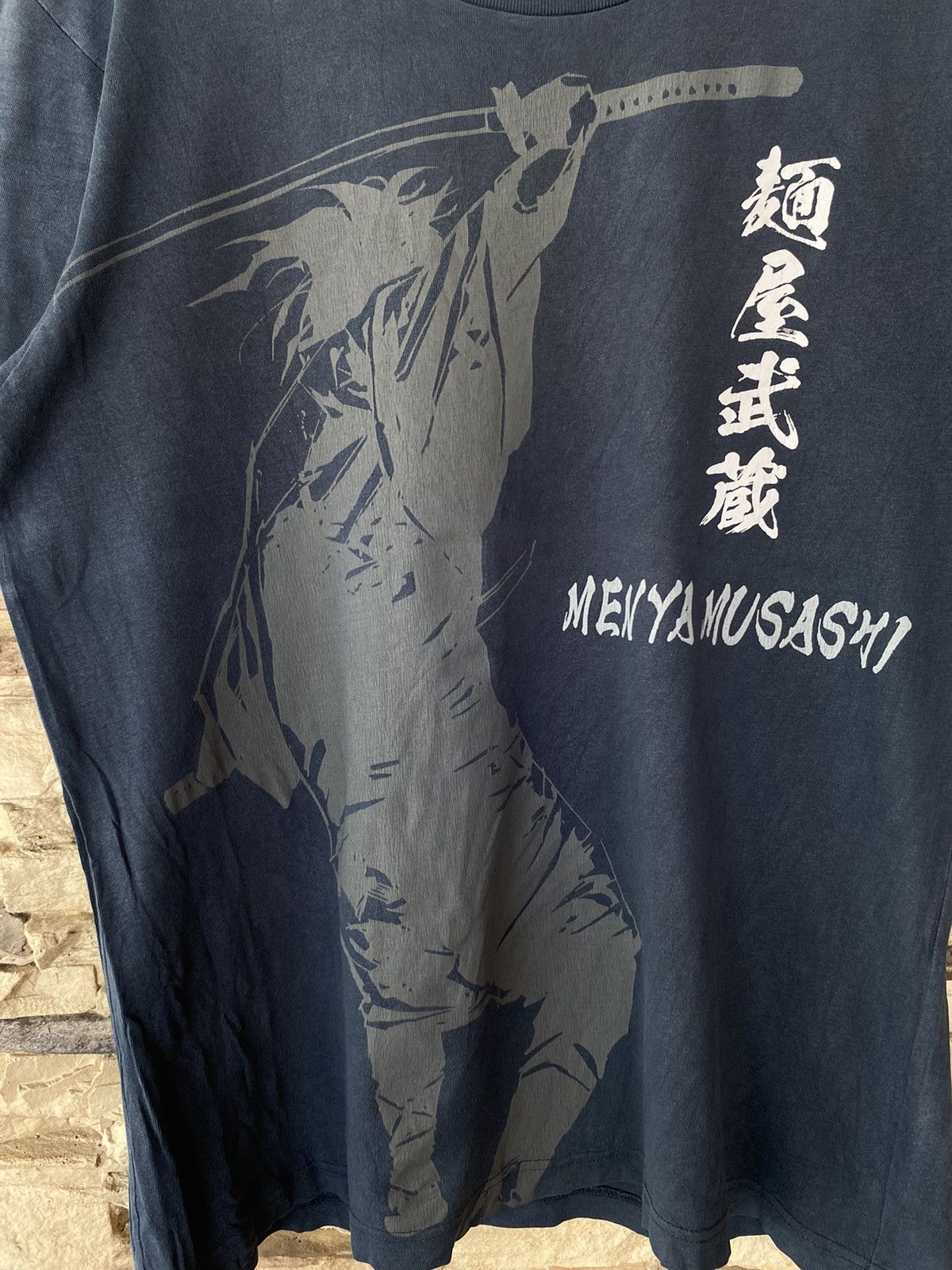 Japanese Brand × Uniqlo × Vintage Uniqlo Samurai Big Logo Ramen Menya Musashi Tees Size US L / EU 52-54 / 3 - 4 Thumbnail