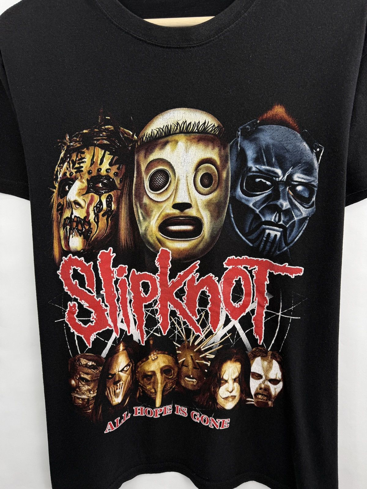 Slipknot 🇺🇸 Vintage 2008 Slipknot All Hope is Gone T-Shirt Heavy Metal Size US M / EU 48-50 / 2 - 4 Thumbnail