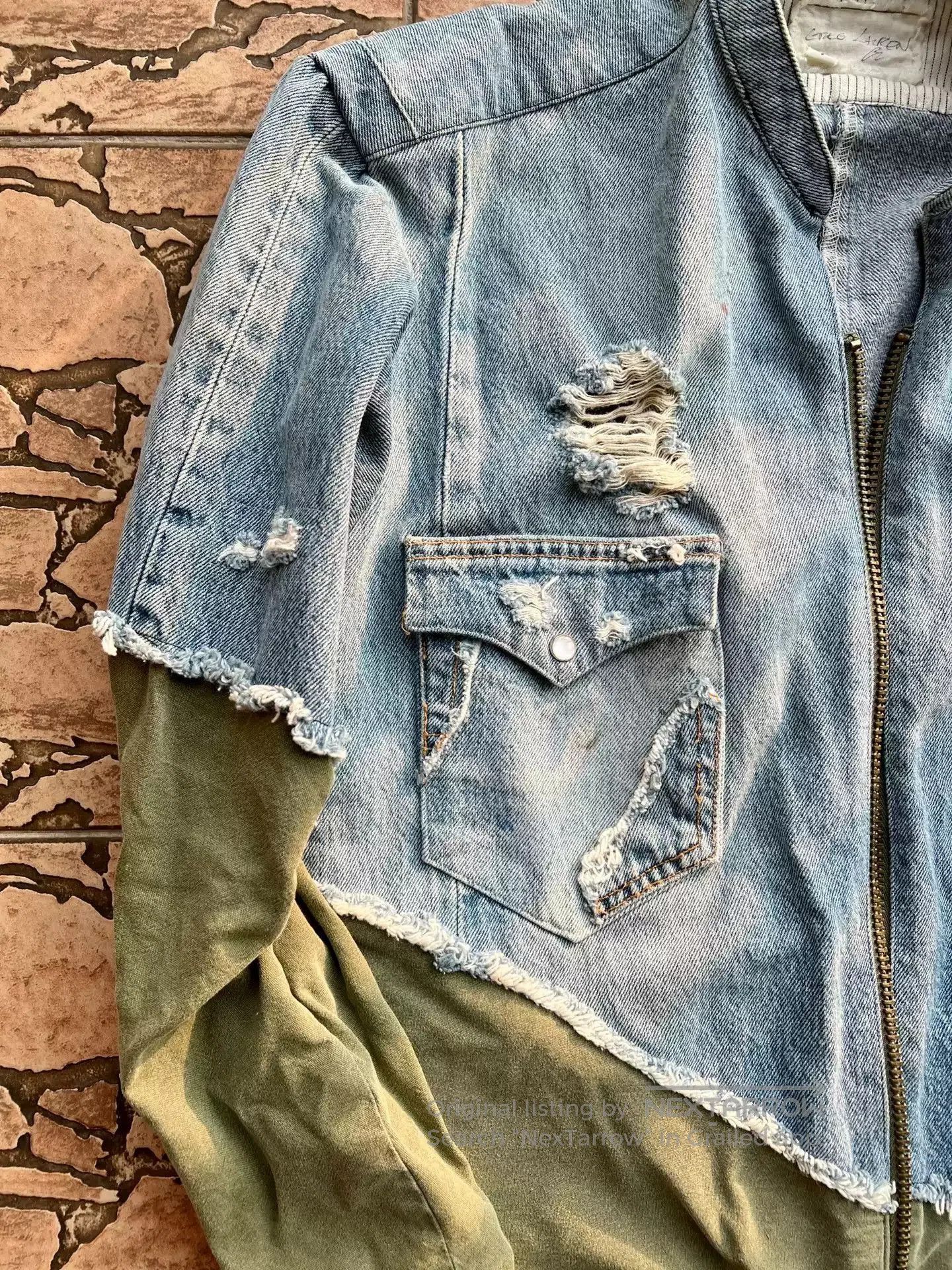 Greg Lauren Greglauren denim stitching jacket. Size US S / EU 44-46 / 1 - 3 Thumbnail