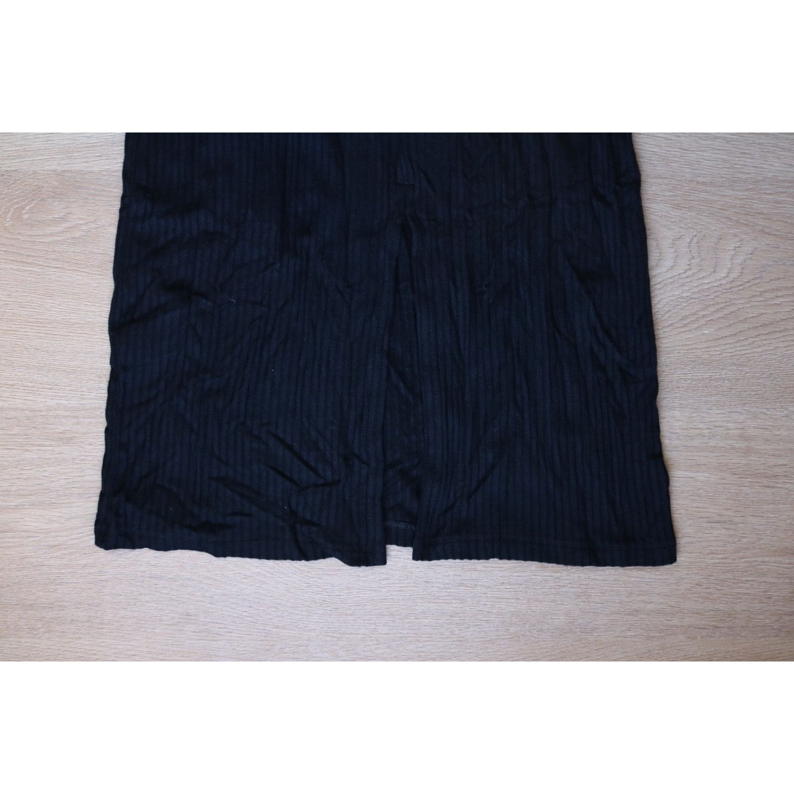Other REVEL Medium Classy Black Rib-knit Stretch Dress NWT Size M / US 6-8 / IT 42-44 - 3 Thumbnail