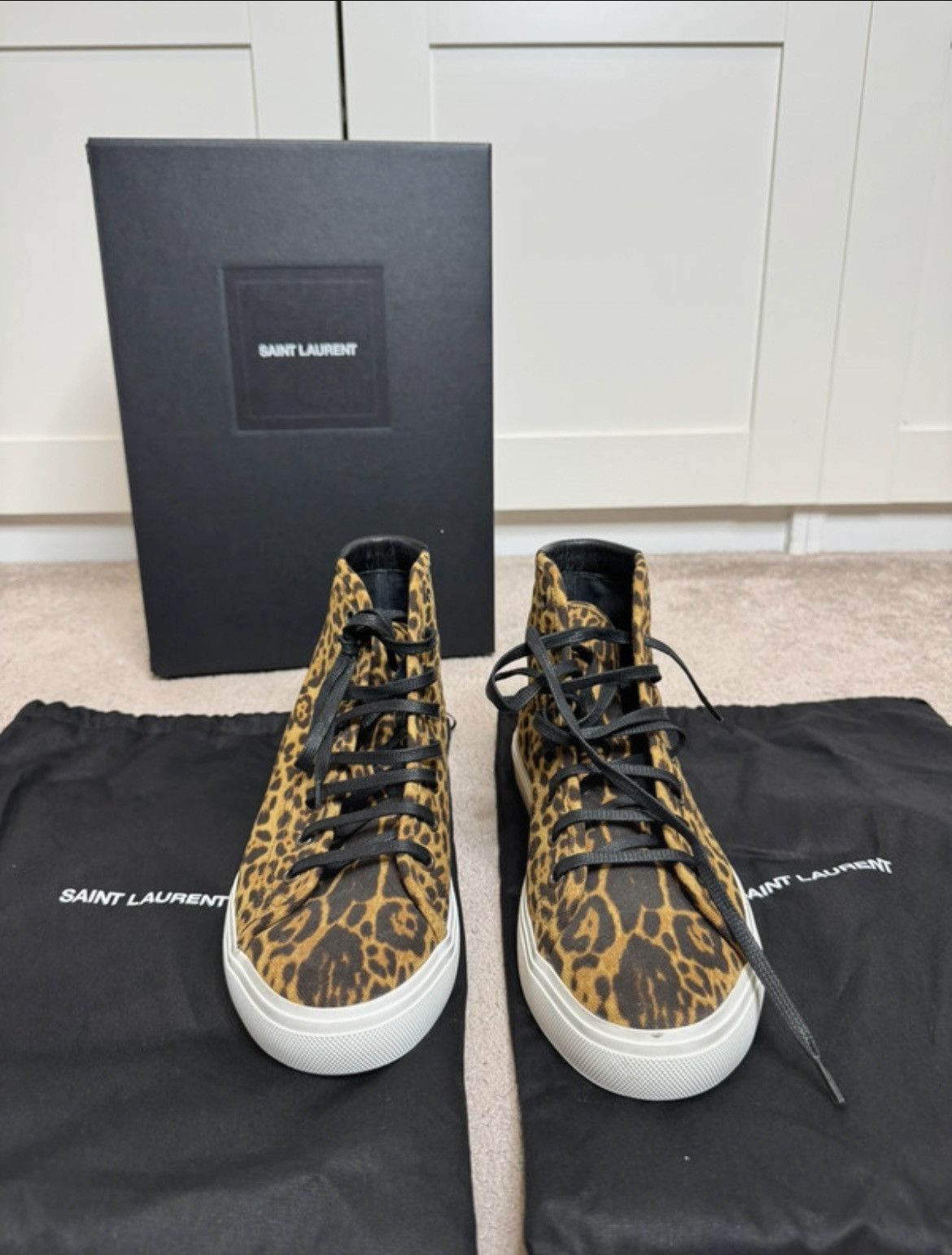 Saint Laurent Paris Saint laurant leopard print sneaker Size US 9.5 / EU 42-43 - 1 Thumbnail