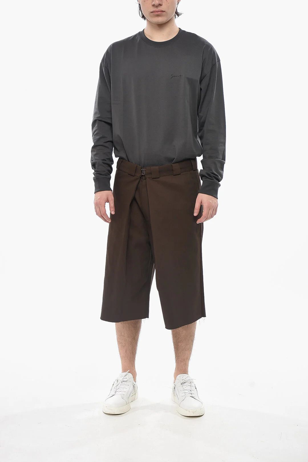 Givenchy og1mm0326 Cotton-Blend Short in Brown Size US 32 / EU 48 - 4 Thumbnail