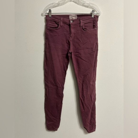 Current/Elliot Current/Elliott Burgundy Skinny Jeans Size 28" / US 6 / IT 42 - 1 Thumbnail