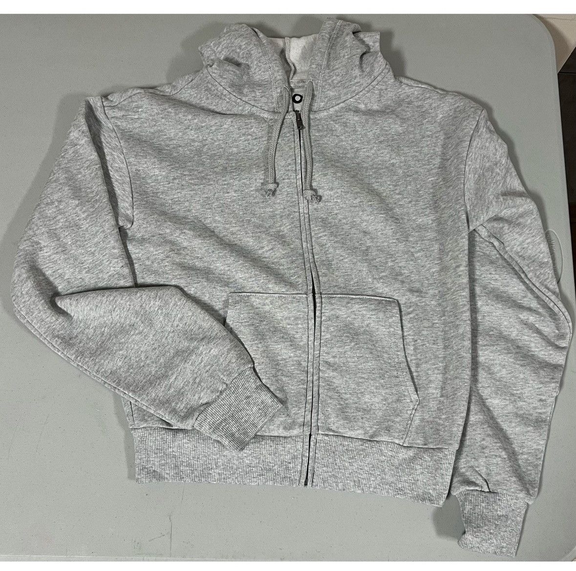 Vintage SO Heather Gray Grey Zipper Sweater Sweatshirt Hoodie XS 🩶 Size XS / US 0-2 / IT 36-38 - 2 Thumbnail