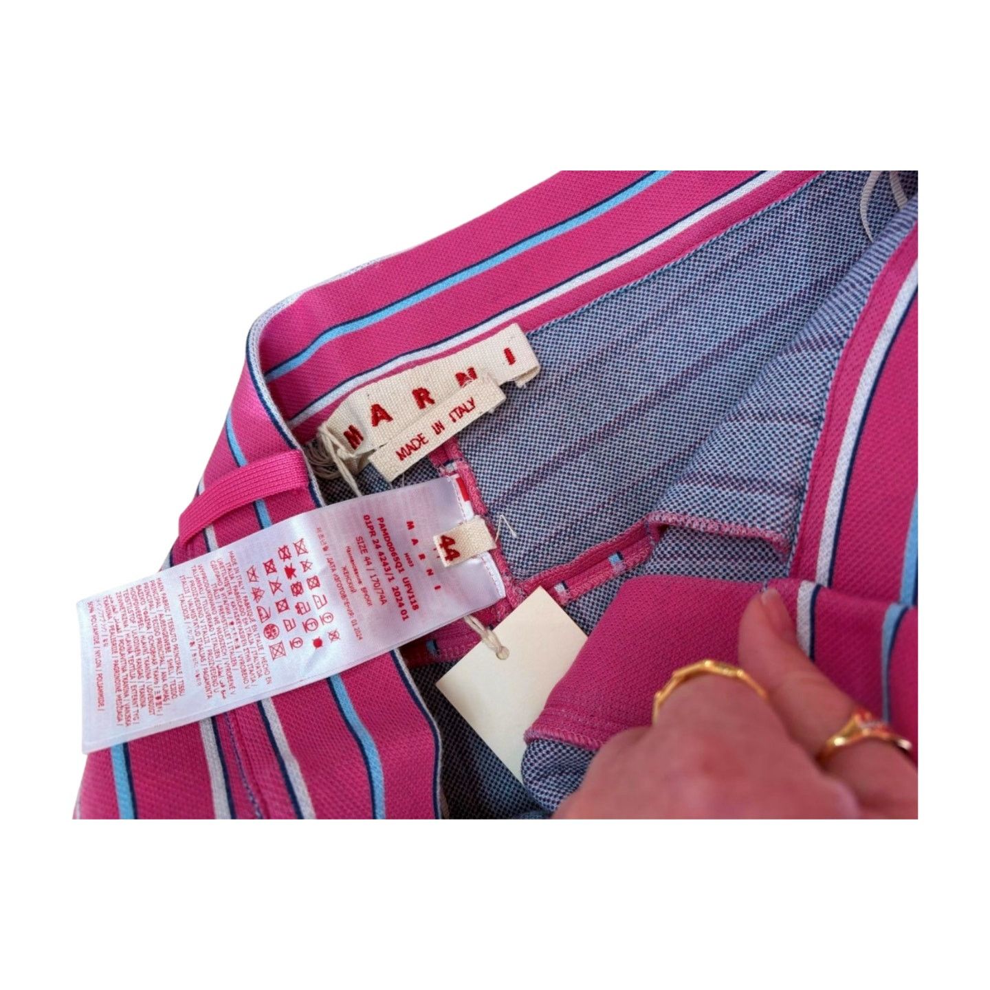 Marni MARNI - NWT Pink Stripe Trousers Size 30" / US 8 / IT 44 - 4 Thumbnail