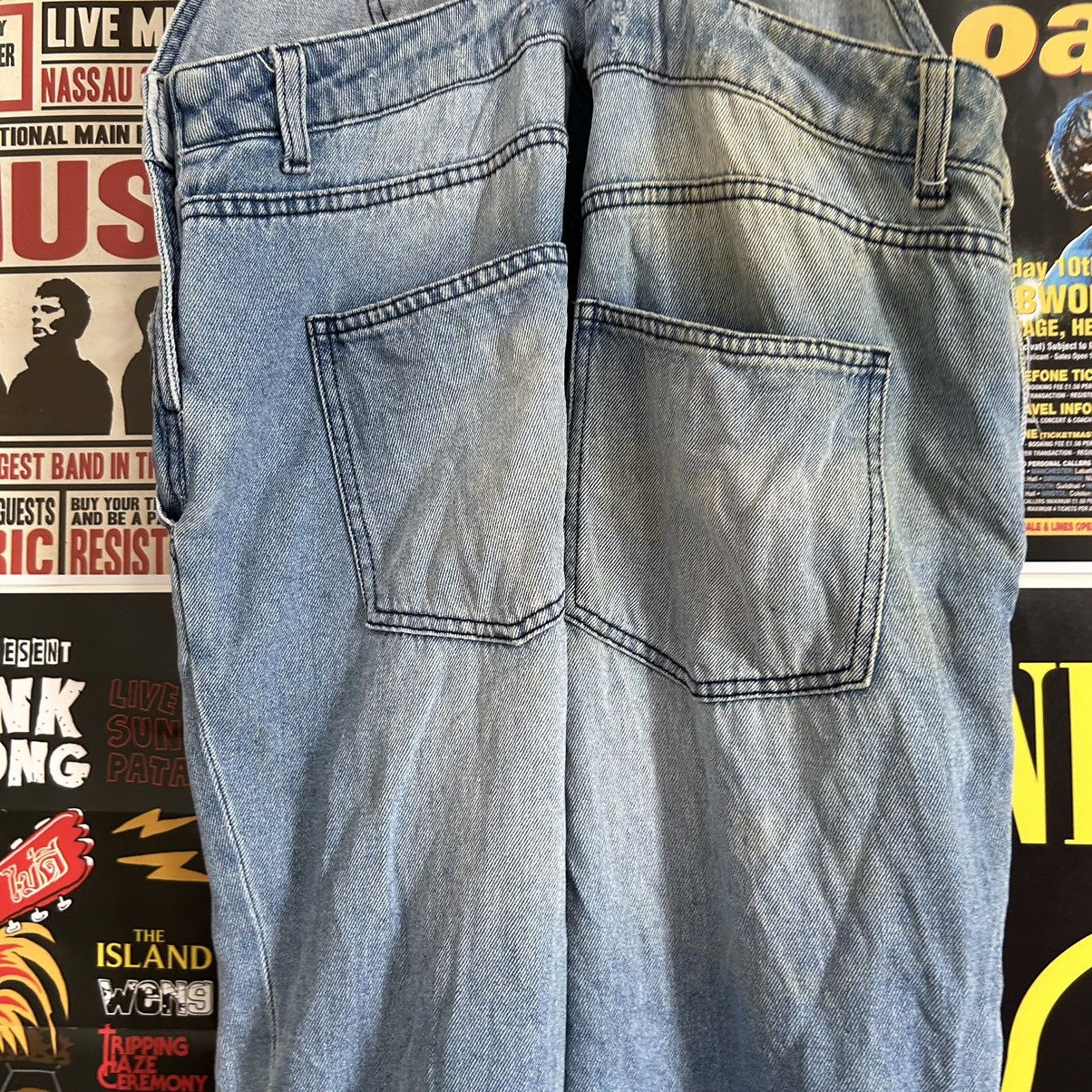 Vintage Vintage Gu Jeans Bid Overall Distressed Denim Size US 34 / EU 50 - 12 Thumbnail