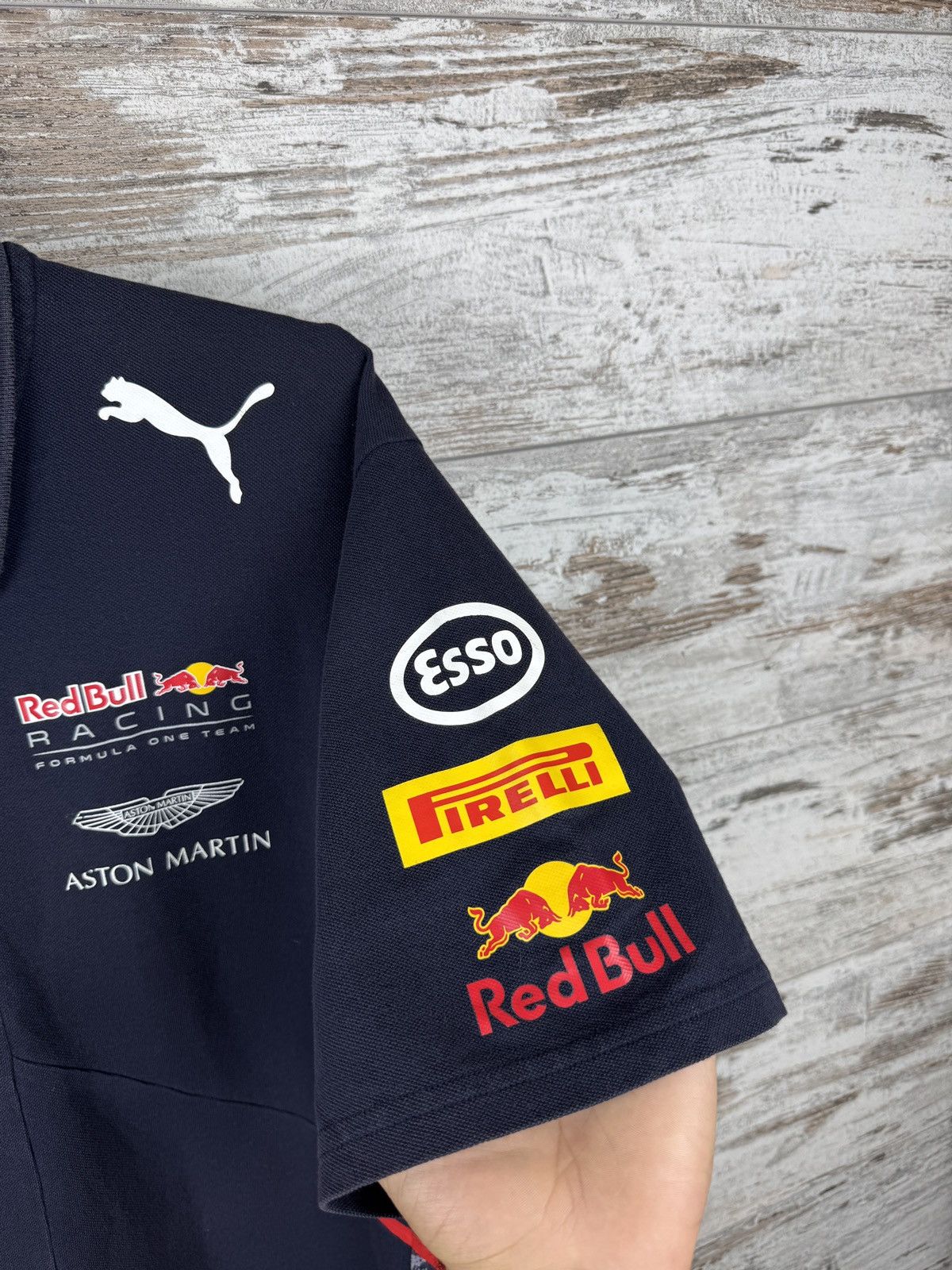 Puma × Red Bull Mens Vintage Puma Red Bull racing polos T-shirt tee Size US XL / EU 56 / 4 - 6 Thumbnail