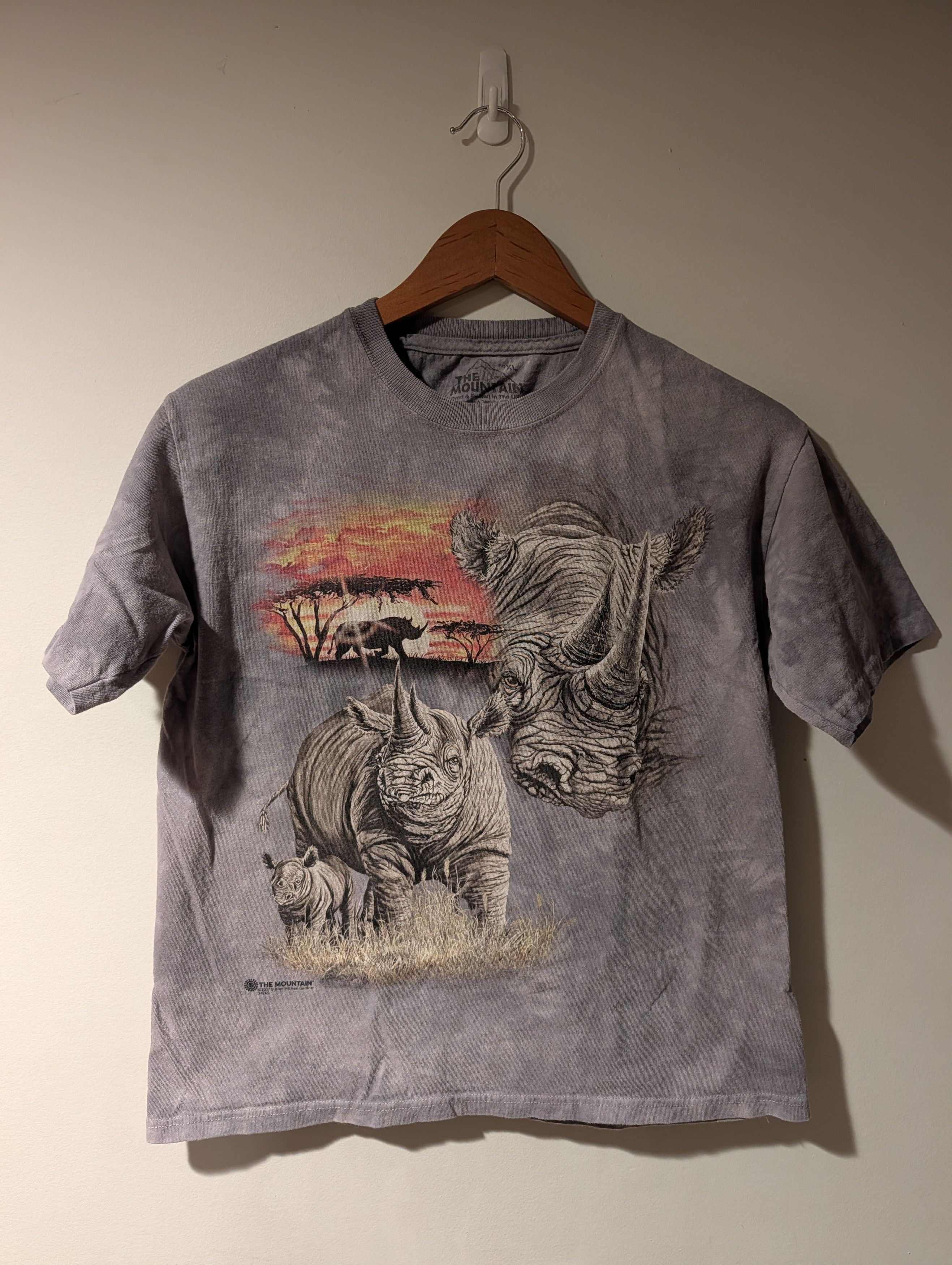 The Mountain Vintage The Mountain Rhino T Shirt Tagged XL Youth Large Size US L / EU 52-54 / 3 - 1 Thumbnail