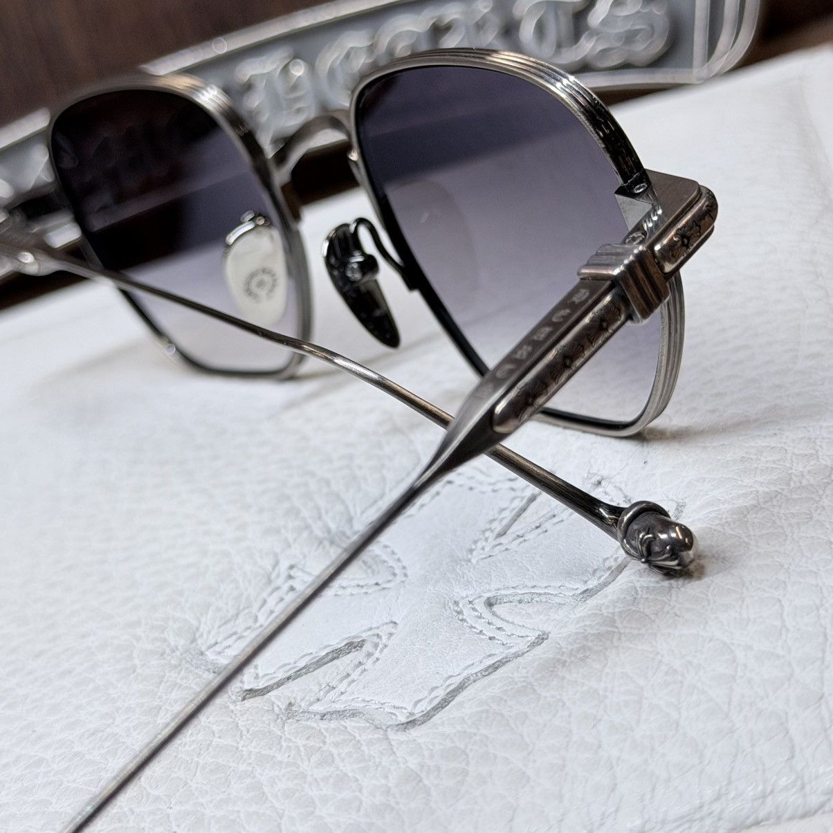 Chrome Hearts Chrome Hearts VAGALICTORIAN 1/1 Sunglasses Size ONE SIZE - 10 Thumbnail