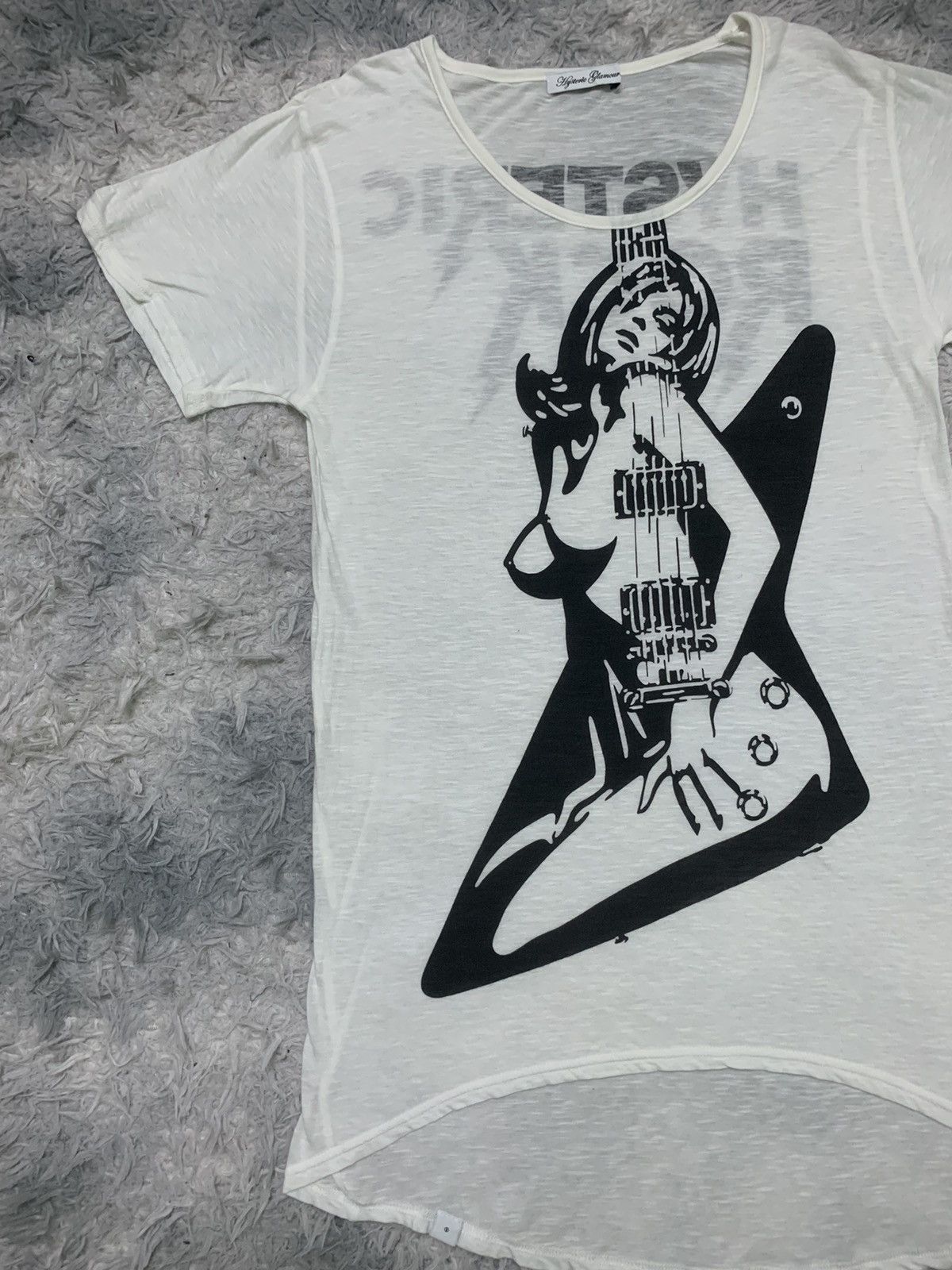 Hysteric Glamour VINTAGE HYSTERIC GLAMOUR ROCK PAPER-THIN T SHIRT Size ONE SIZE - 3 Thumbnail