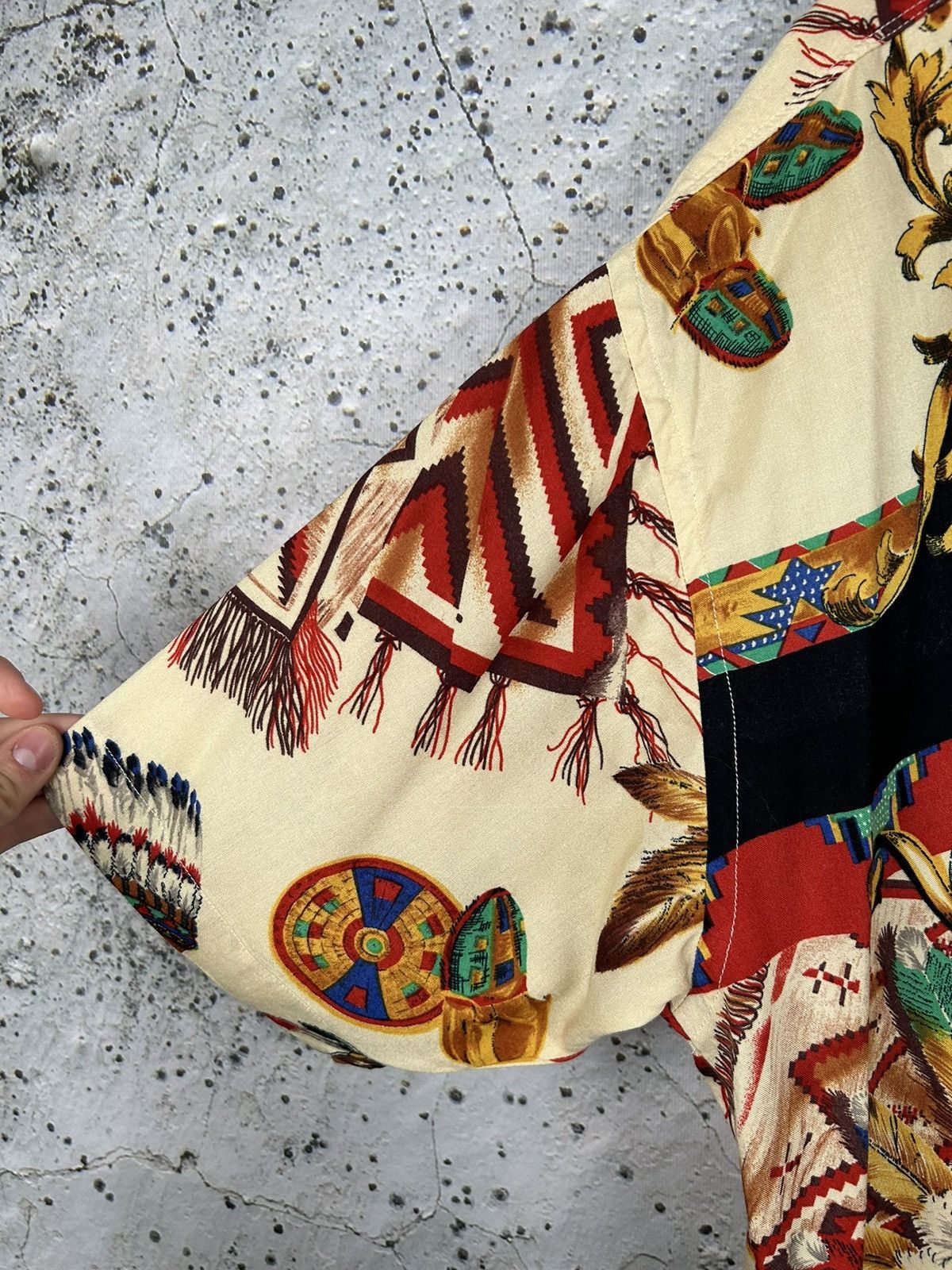 Other Vintage Indian Shirt 90s Crazy Hawaiian Streetwear Skate Size US XXL / EU 58 / 5 - 7 Thumbnail