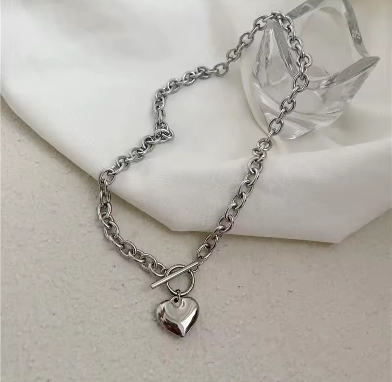 Jewelry × Vintage Heart Vintage Necklace chain pendent Size ONE SIZE - 3 Thumbnail
