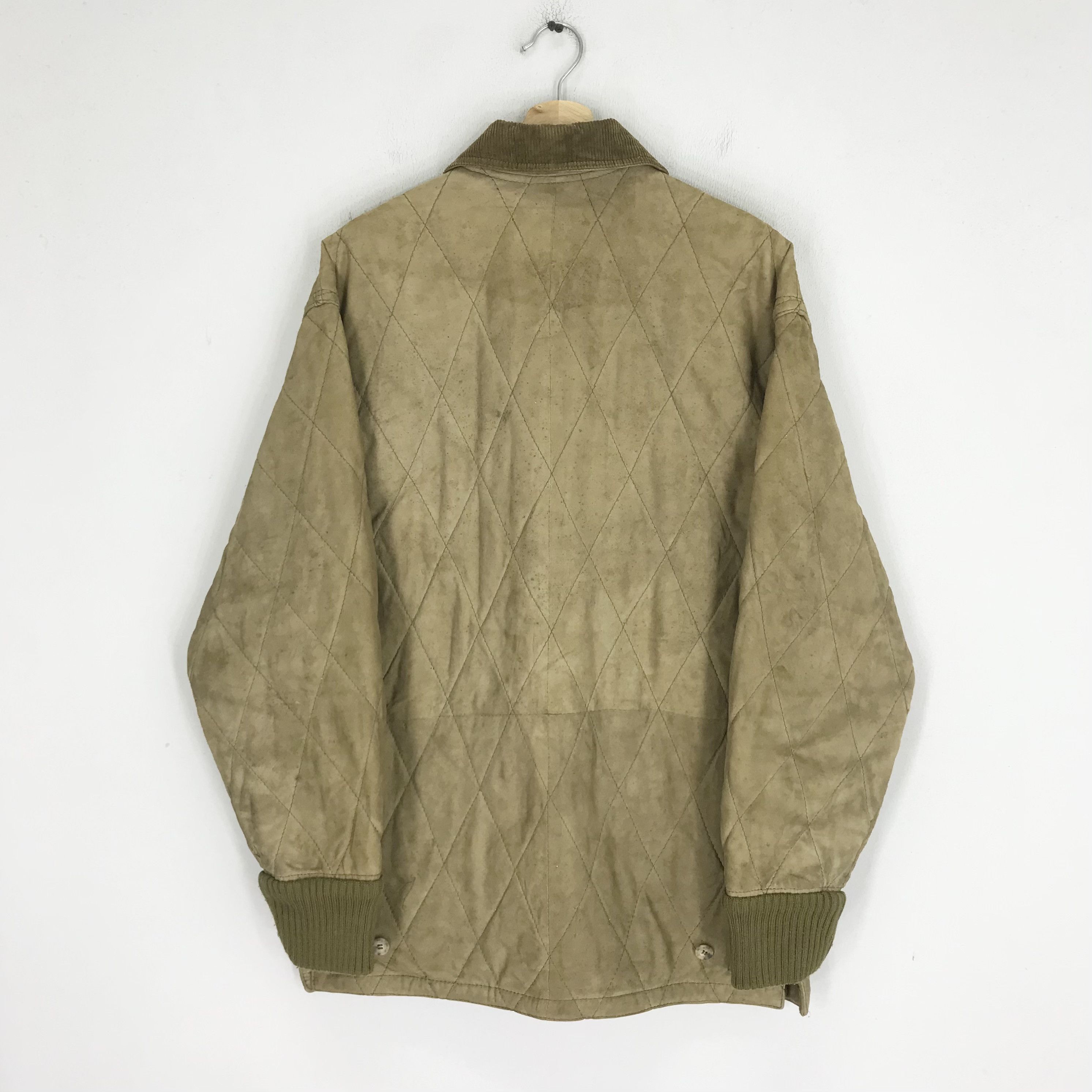 Salvatore Ferragamo × Vintage Vintage Salvatore Ferragamo Italy Quilted Leather Jacket Size US L / EU 52-54 / 3 - 2 Thumbnail