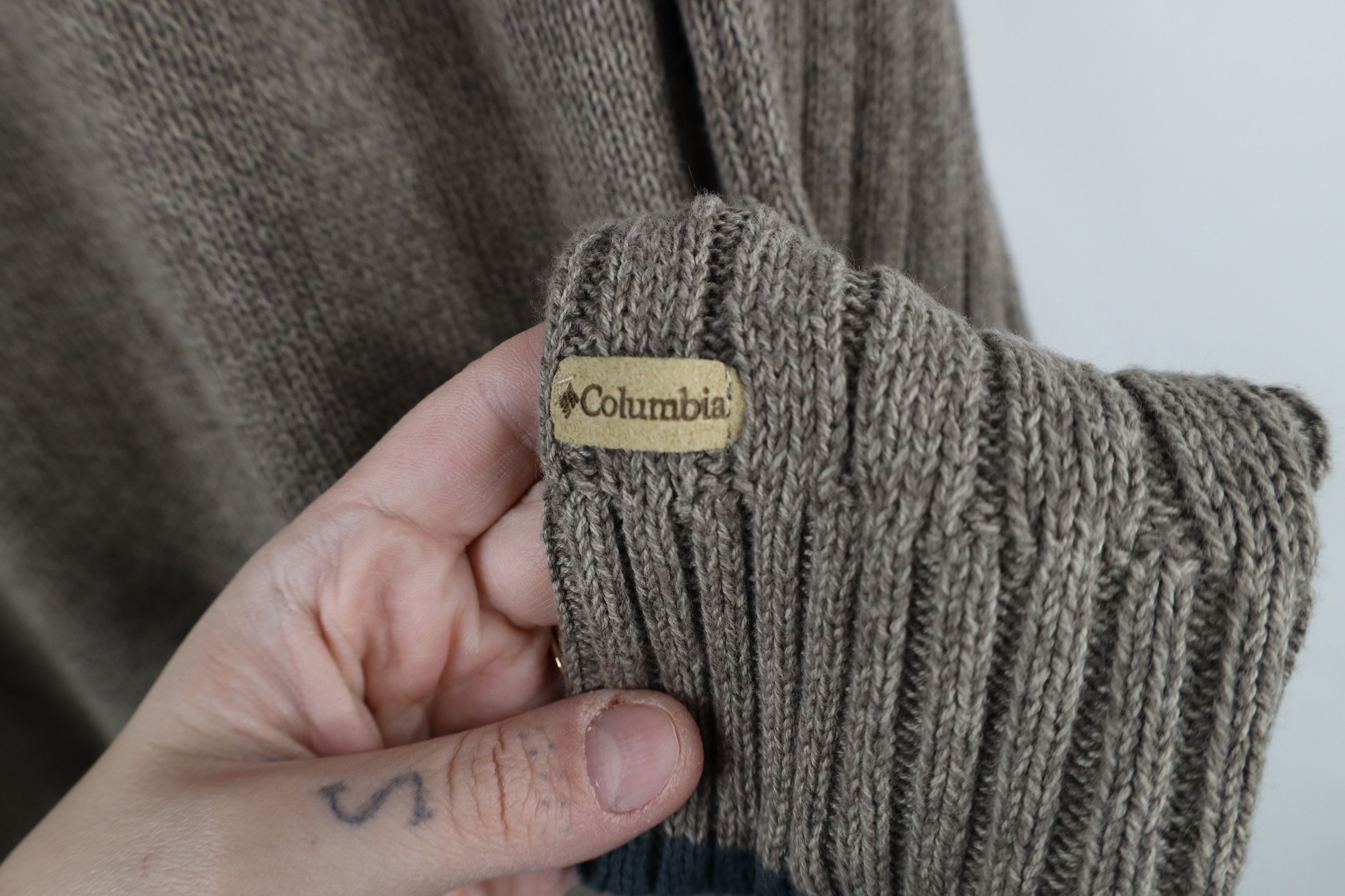 Columbia × Vintage Vintage Columbia Ribbed Knit Crewneck Sweater Heather Brown Size US M / EU 48-50 / 2 - 5 Thumbnail
