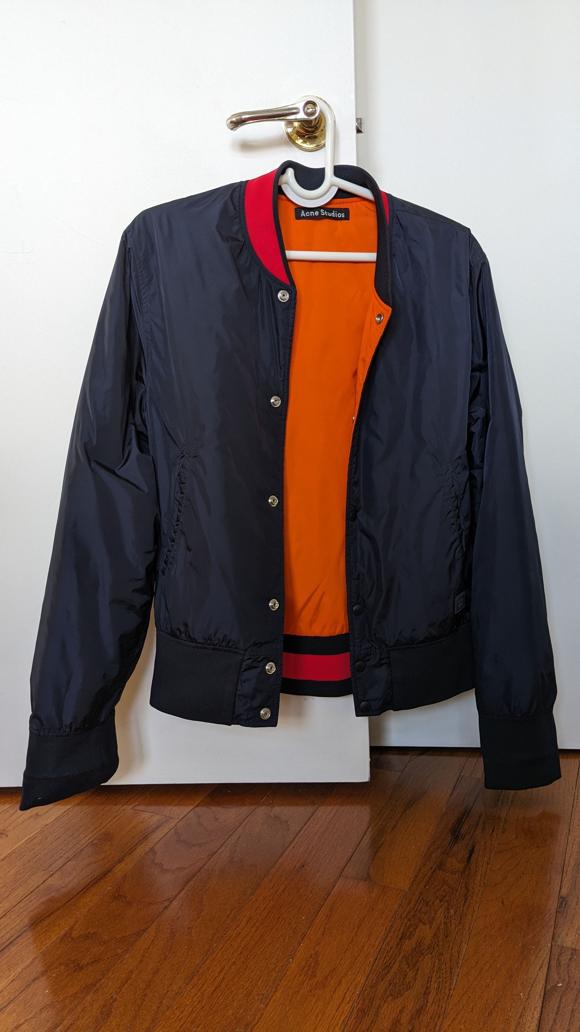image of Acne Studios Acne Reversible Light Jacket in Blue/Orange, Men's (Size Medium)
