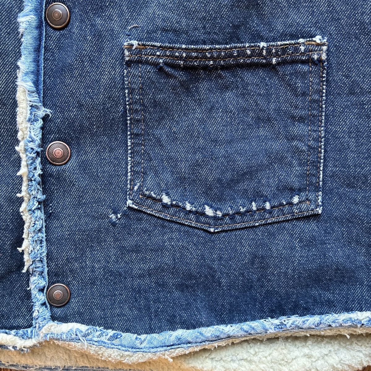 Carhartt Vintage Carhartt Denim Vest Men's XL Sherpa 70s Workwear Size US XL / EU 56 / 4 - 2 Thumbnail
