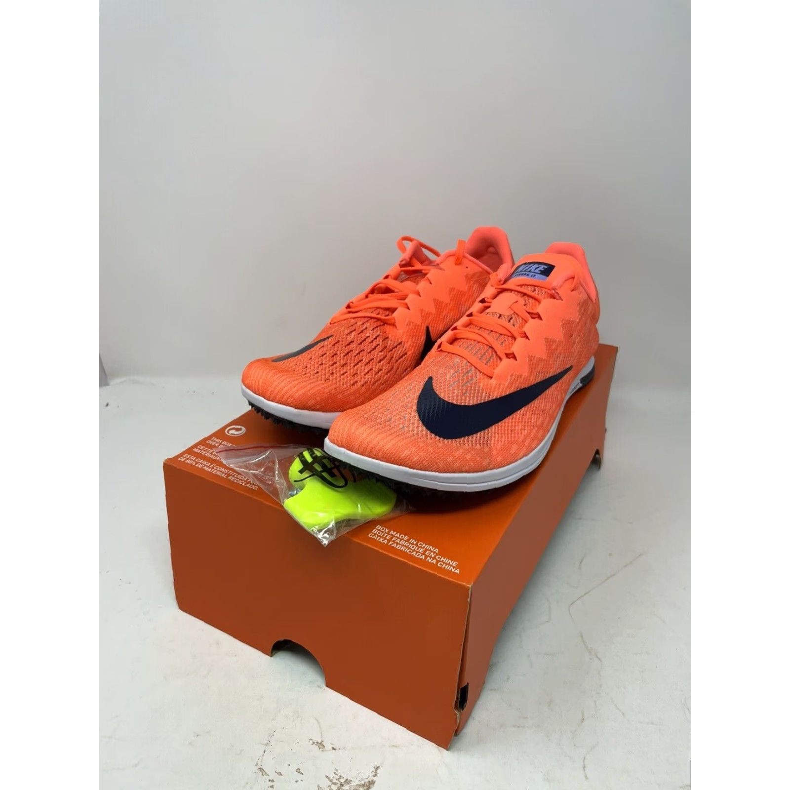 Nike Nike Spike Flat Athletic Shoe Men 11 Bright Mango Blackened Blue 2020 Spikes Shoes Shoes Size US 11 / EU 44 - 2 Thumbnail