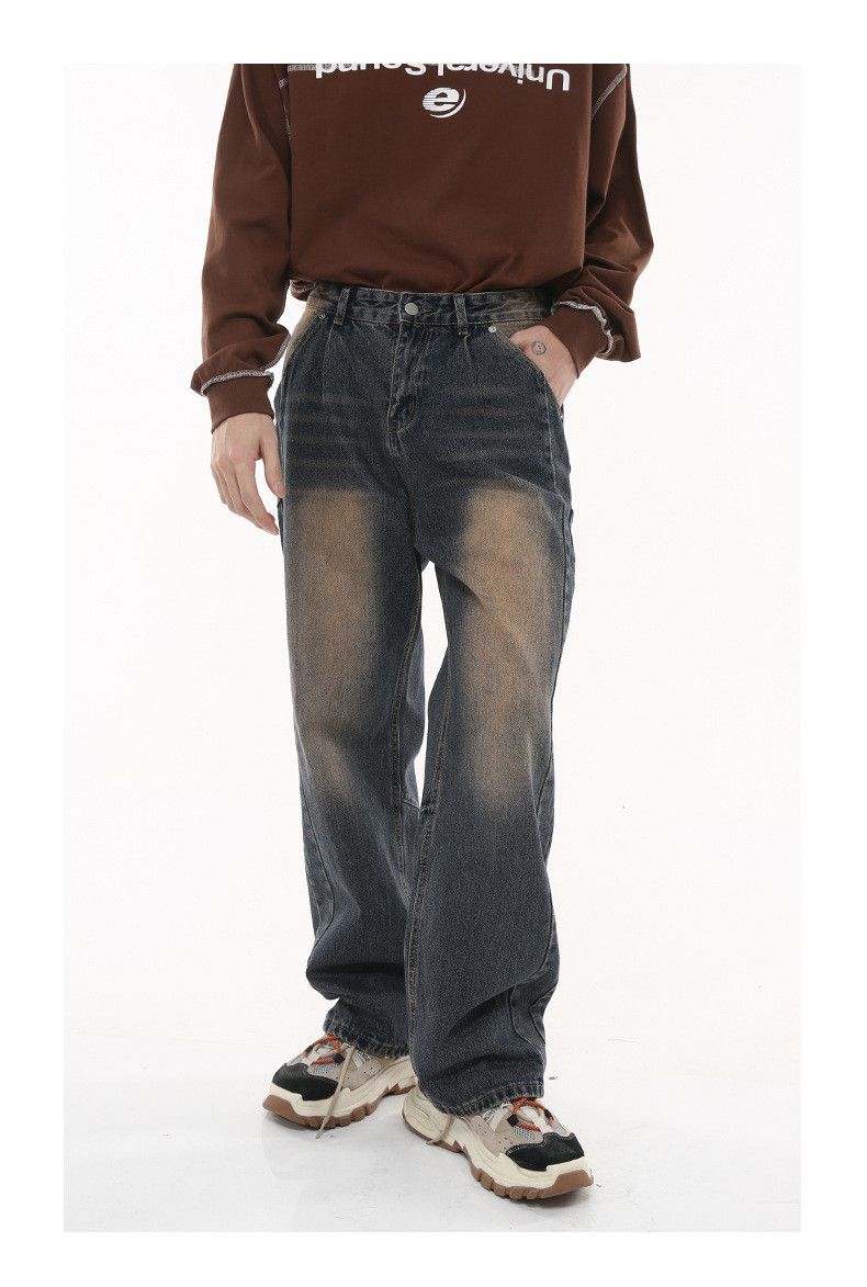 Japanese Brand × Jean Vintage washed distressed high street loose jeans Size US 32 / EU 48 - 3 Thumbnail
