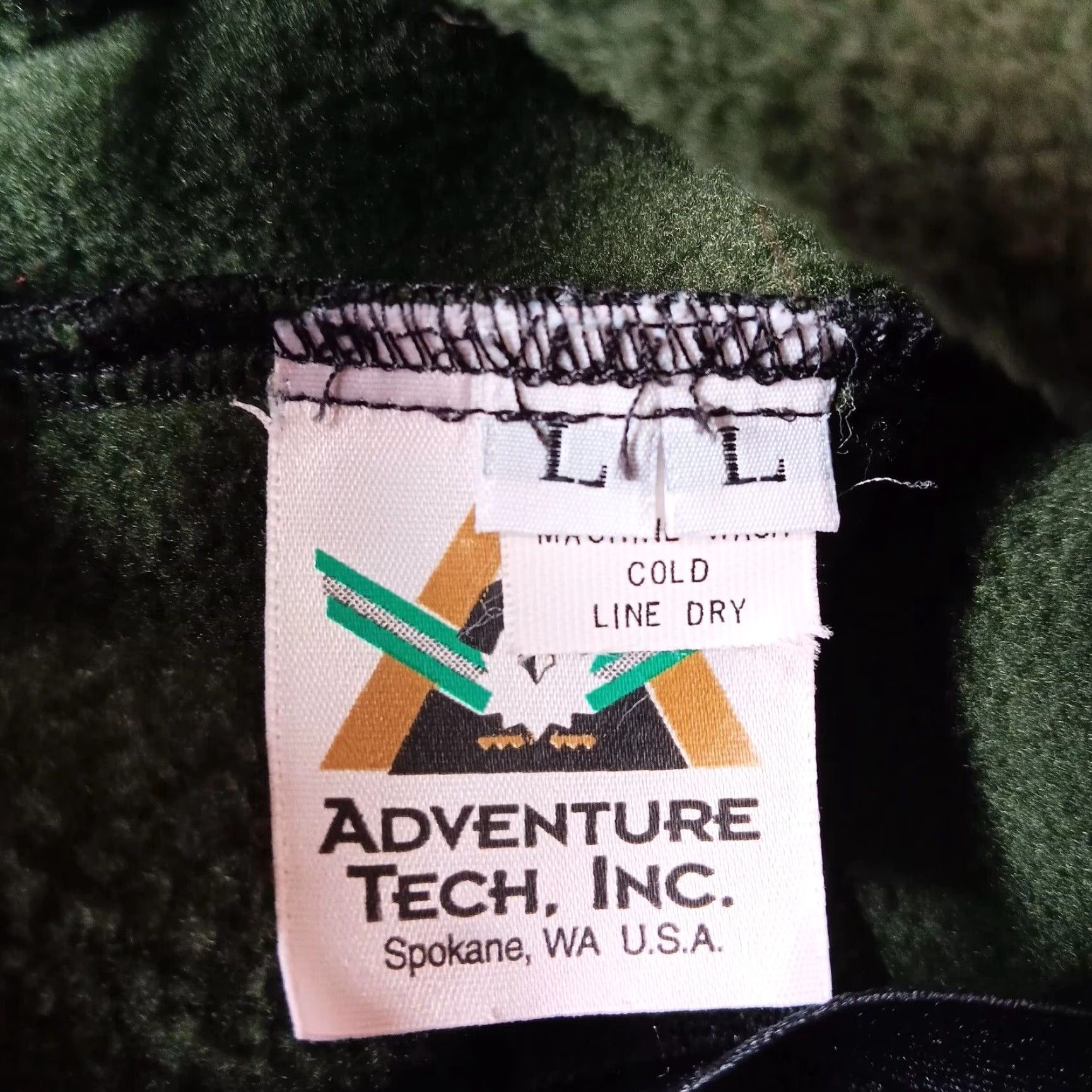 Vintage Adventure Tech Inc Bib Overalls Men L Green Fleece Knit Knee/Rear Reinforced Adjustable Straps Zip Side Zippers Snow Pants 29" Inseam Winter Outdoors Size US 33 - 3 Thumbnail