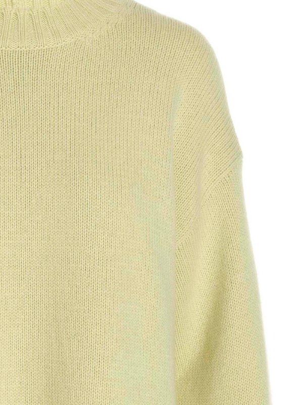 Jil Sander o1y1025 Cashmere Blend Sweater in Yellow Size S / US 4 / IT 40 - 3 Thumbnail
