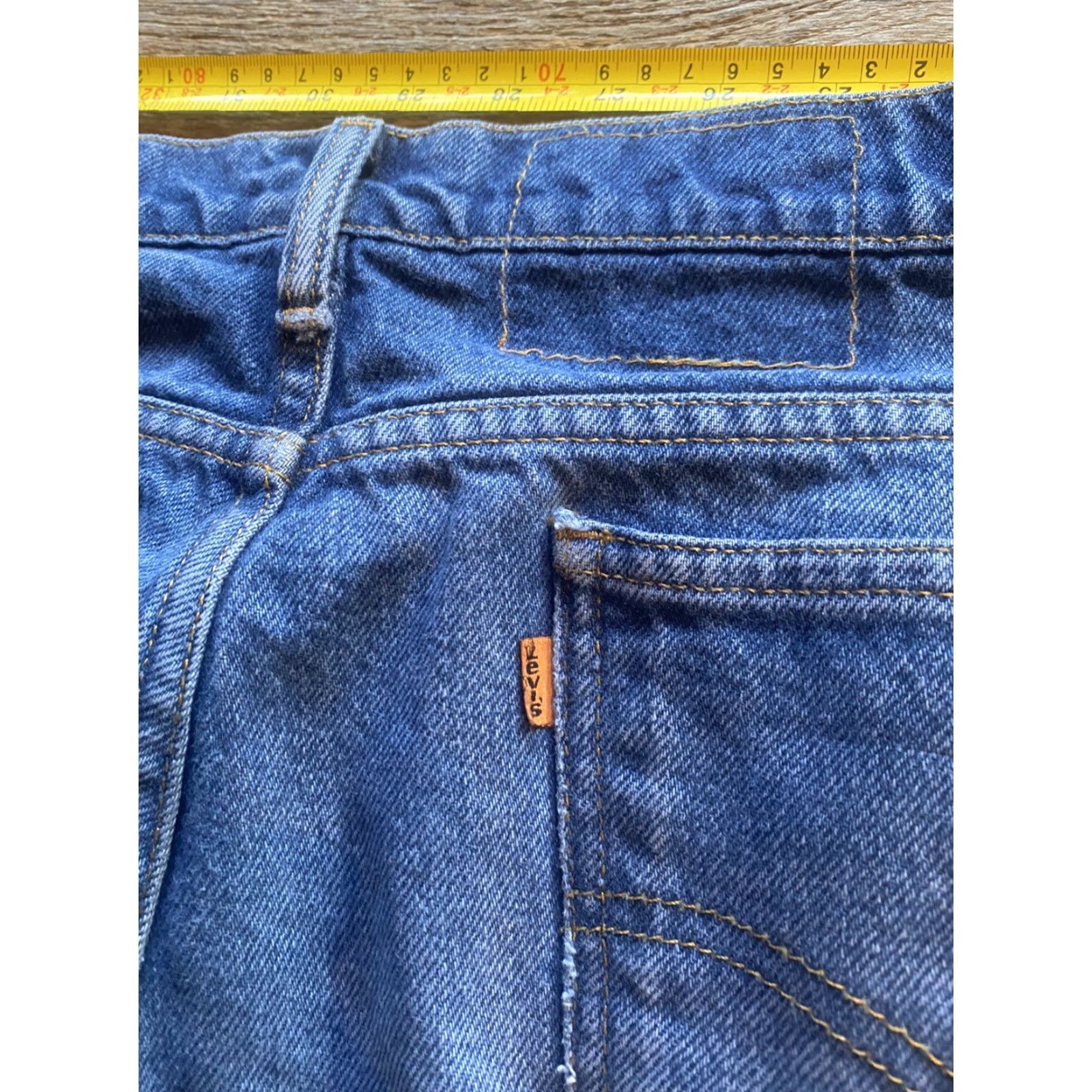 Levi's VINTAGE Levi’s Jeans Orange Tab Denim Straight Fit Mens 35x30 Blue 30 Inseam Size US 35 - 5 Thumbnail