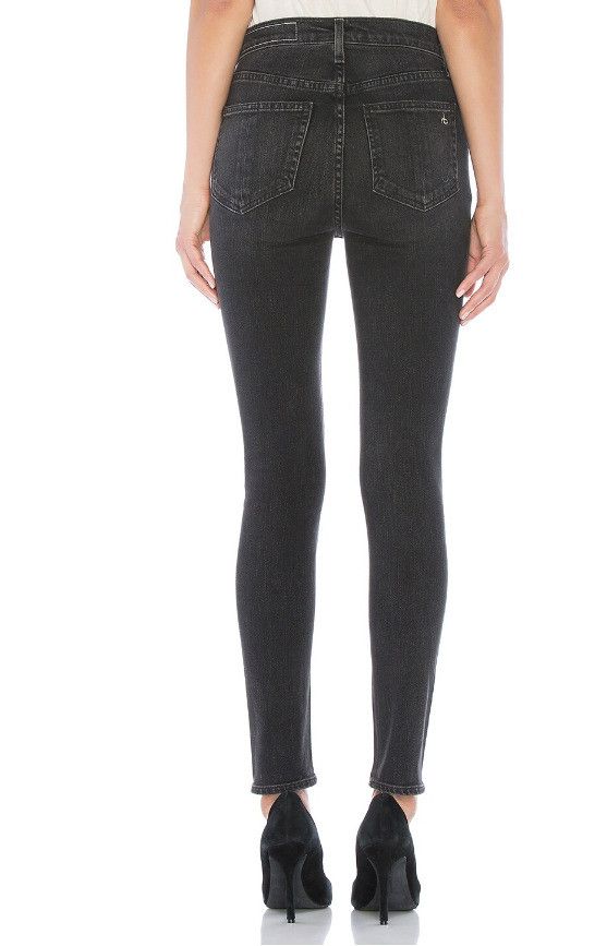 Rag & Bone Rag & Bone Distressed Ankle Skinny Jeans Rock With Holes 24 Size 24" / US 00 / IT 34 - 3 Thumbnail