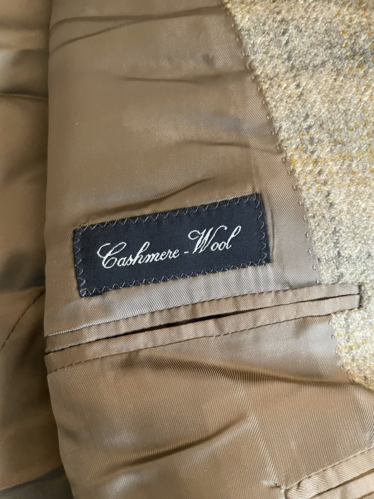 Faconnable × Vintage Windowpane Check Cashmere Blend Jacket Size 48R - 6 Thumbnail