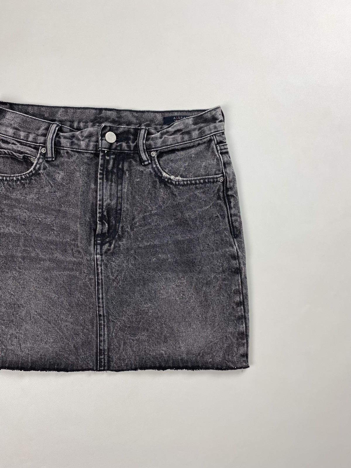 Allsaints Allsaints Betty Denim Mini ladies distressed skirt Size 27" / US 4 / IT 40 - 3 Thumbnail
