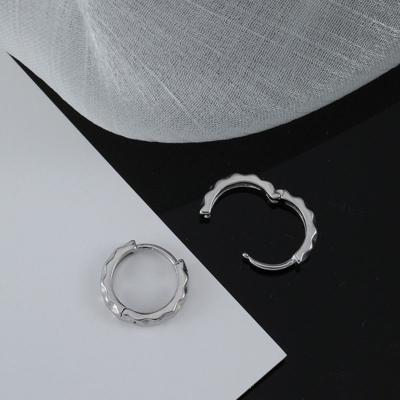 Jewelry × Sterling Silver Dark Earrings One Pairs Chrome Jewelry Size ONE SIZE - 6 Thumbnail