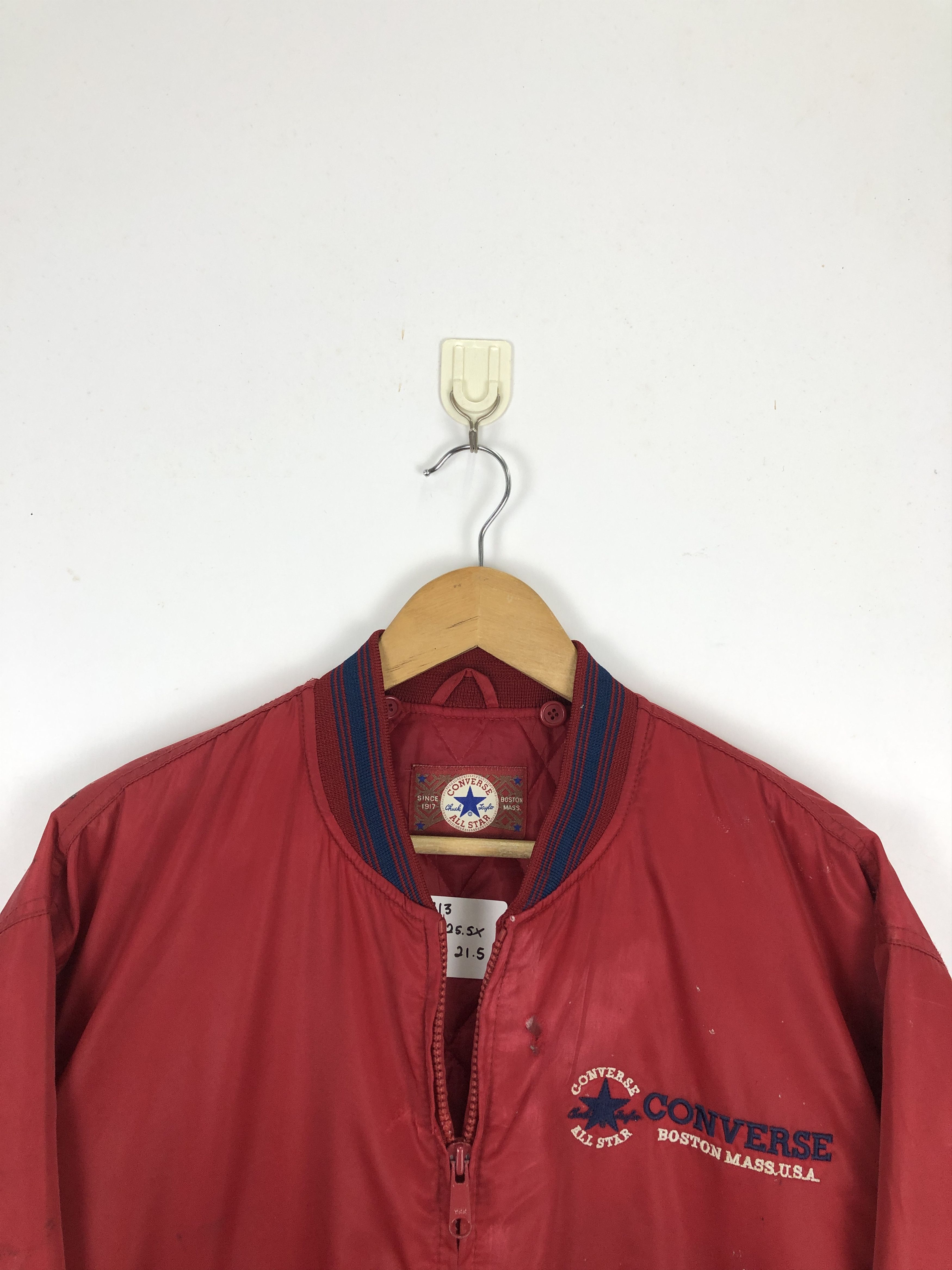 Converse Vintage 90s Converse All Star Bomber Big Logo Jacket J1713 Size US M / EU 48-50 / 2 - 2 Thumbnail