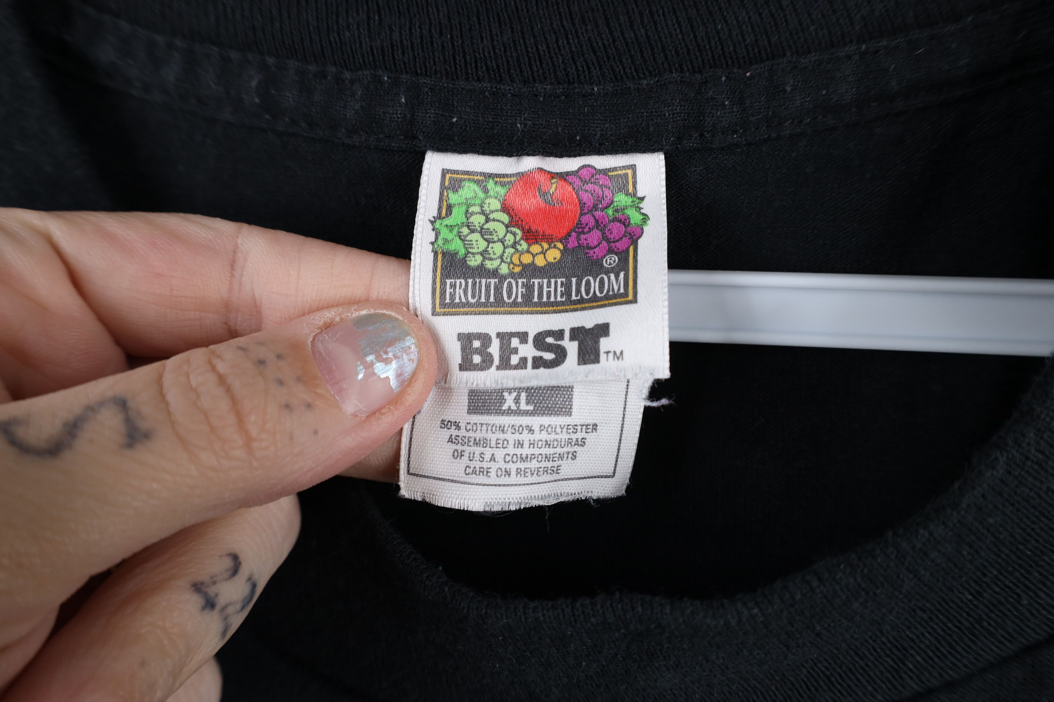 Vintage Vintage 90s Streetwear Blank Short Sleeve T-Shirt Black Size US XL / EU 56 / 4 - 6 Thumbnail
