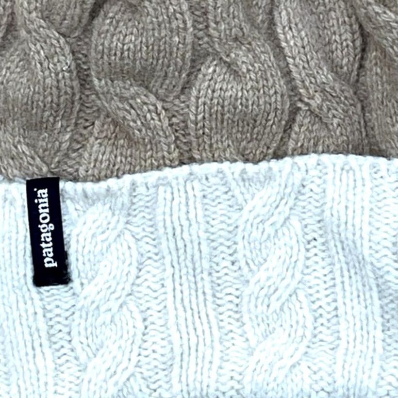 Patagonia Patagonia Breaks Pom Beanie Hat Womens One Size Knit Brown Merino Wool Blend Size ONE SIZE - 3 Thumbnail