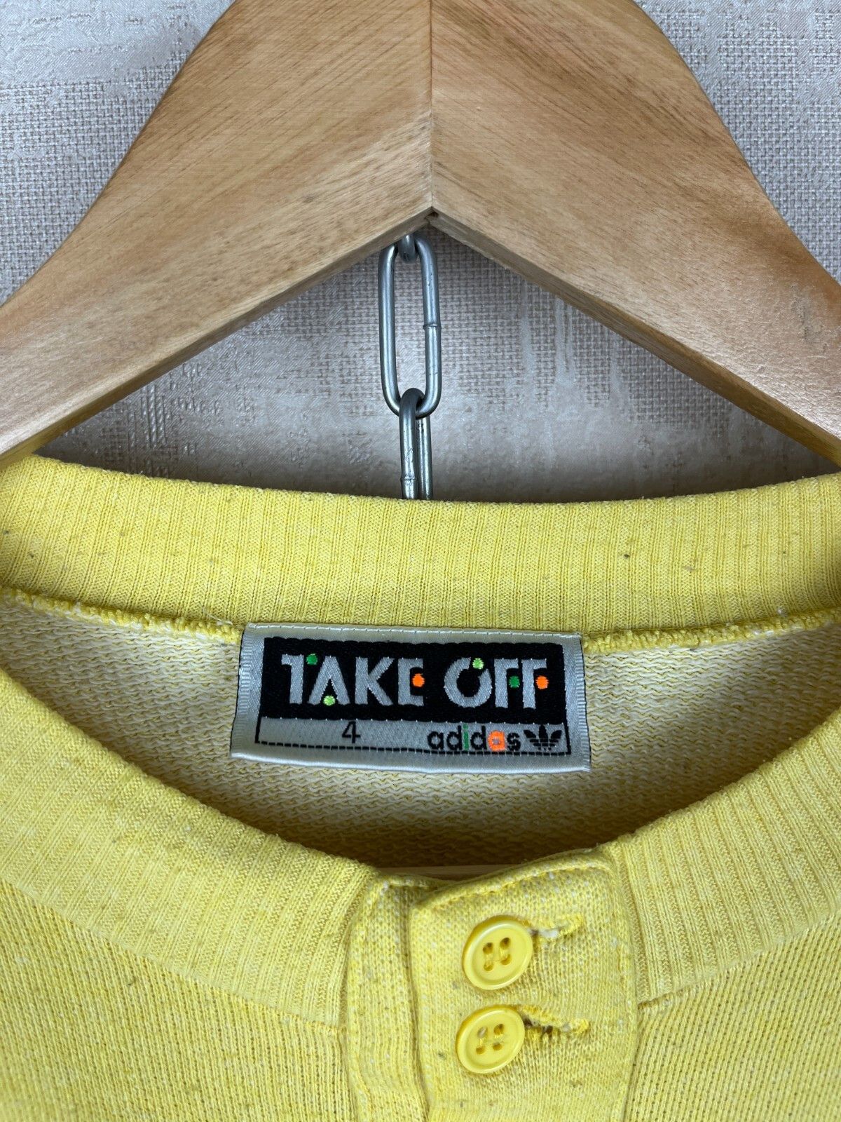 Adidas 90's Adidas TAKE OFF Vintage Henley Sweatshirt Size US XS / EU 42 / 0 - 12 Thumbnail