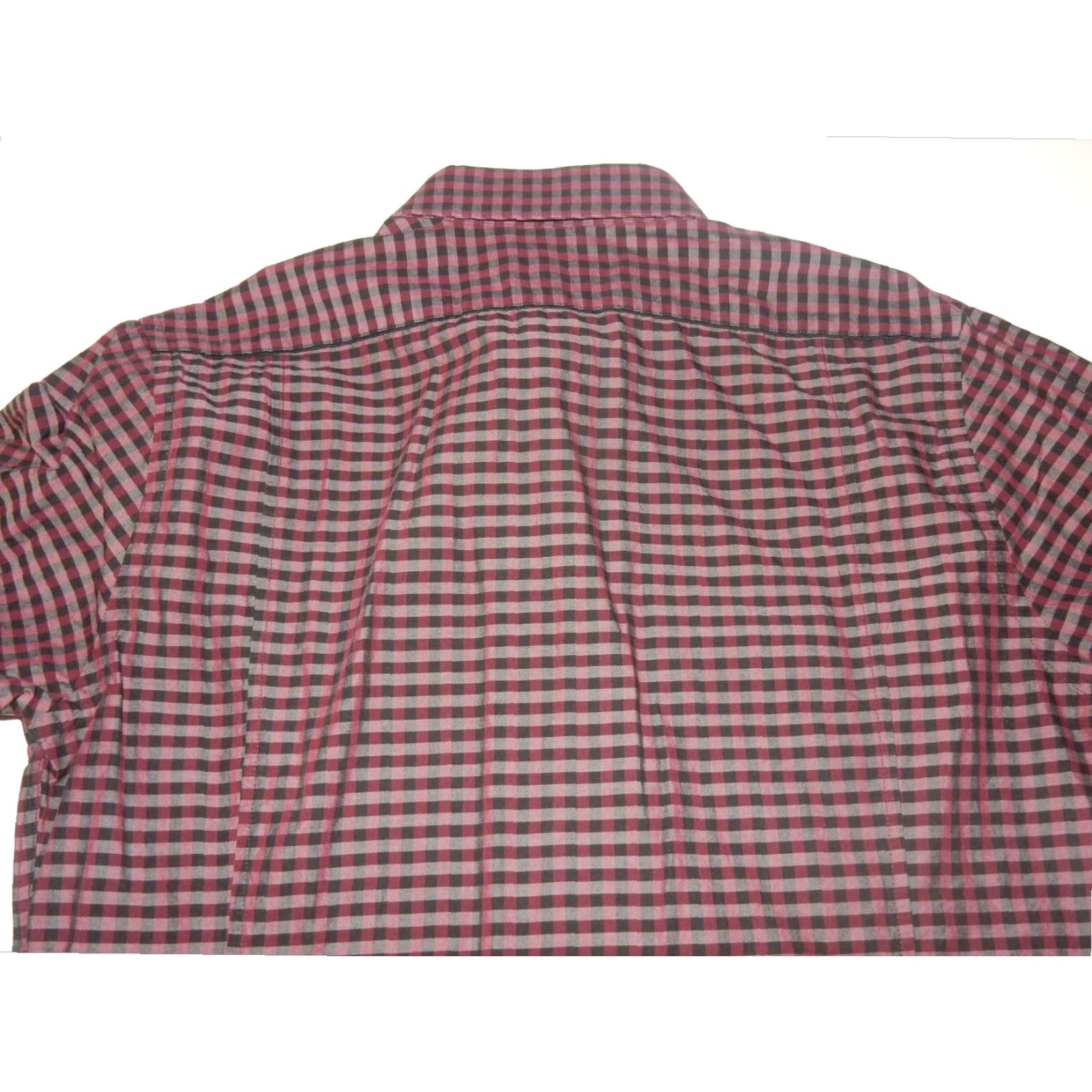 Express Express Mens Plaid Button Front Shirt Long Sleeve Medium Purple Cotton Size US M / EU 48-50 / 2 - 3 Thumbnail