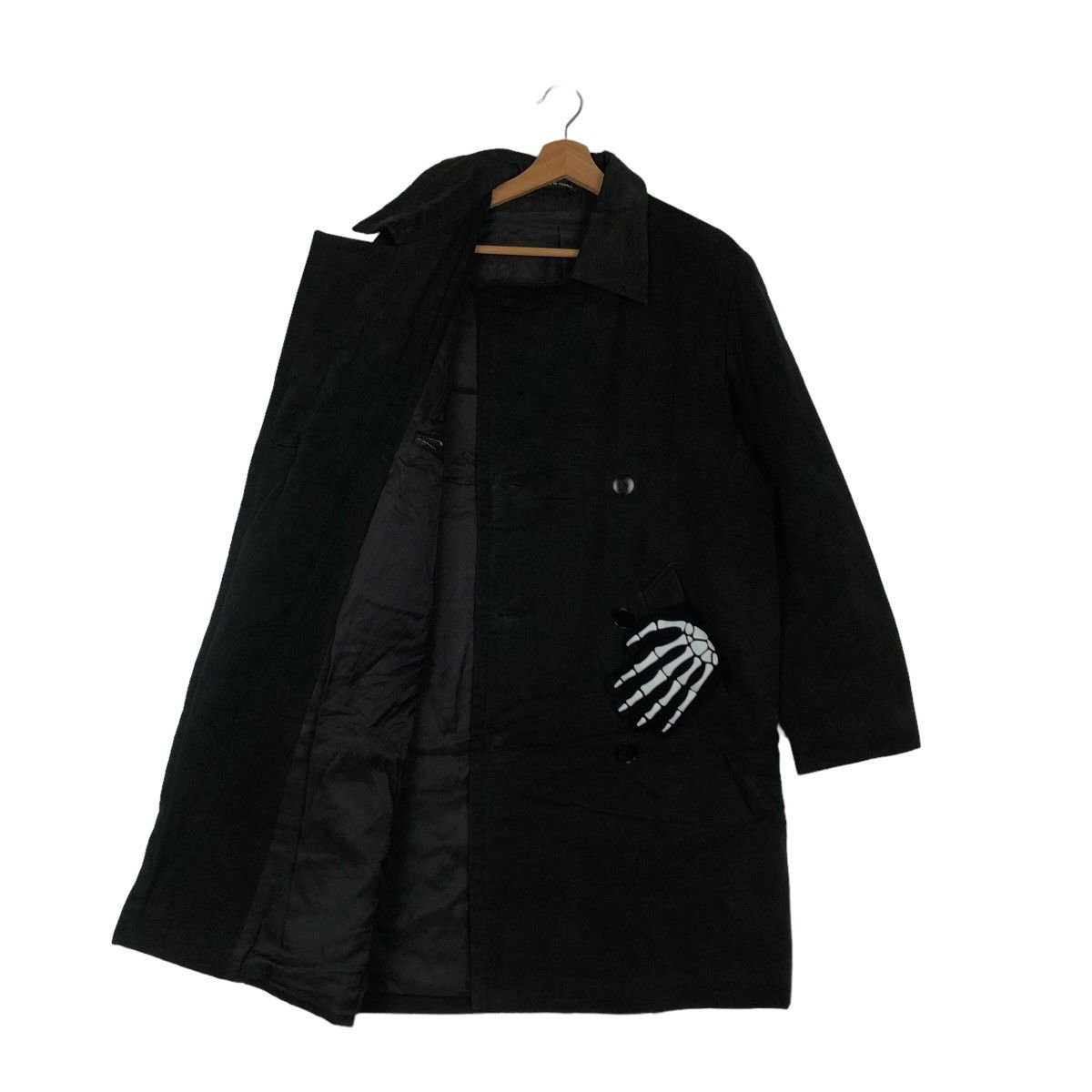 agnes b. 🔥RARE LONG FLY COAT JACKET AGNES.B MADE IN FRANCE Size US M / EU 48-50 / 2 - 8 Thumbnail