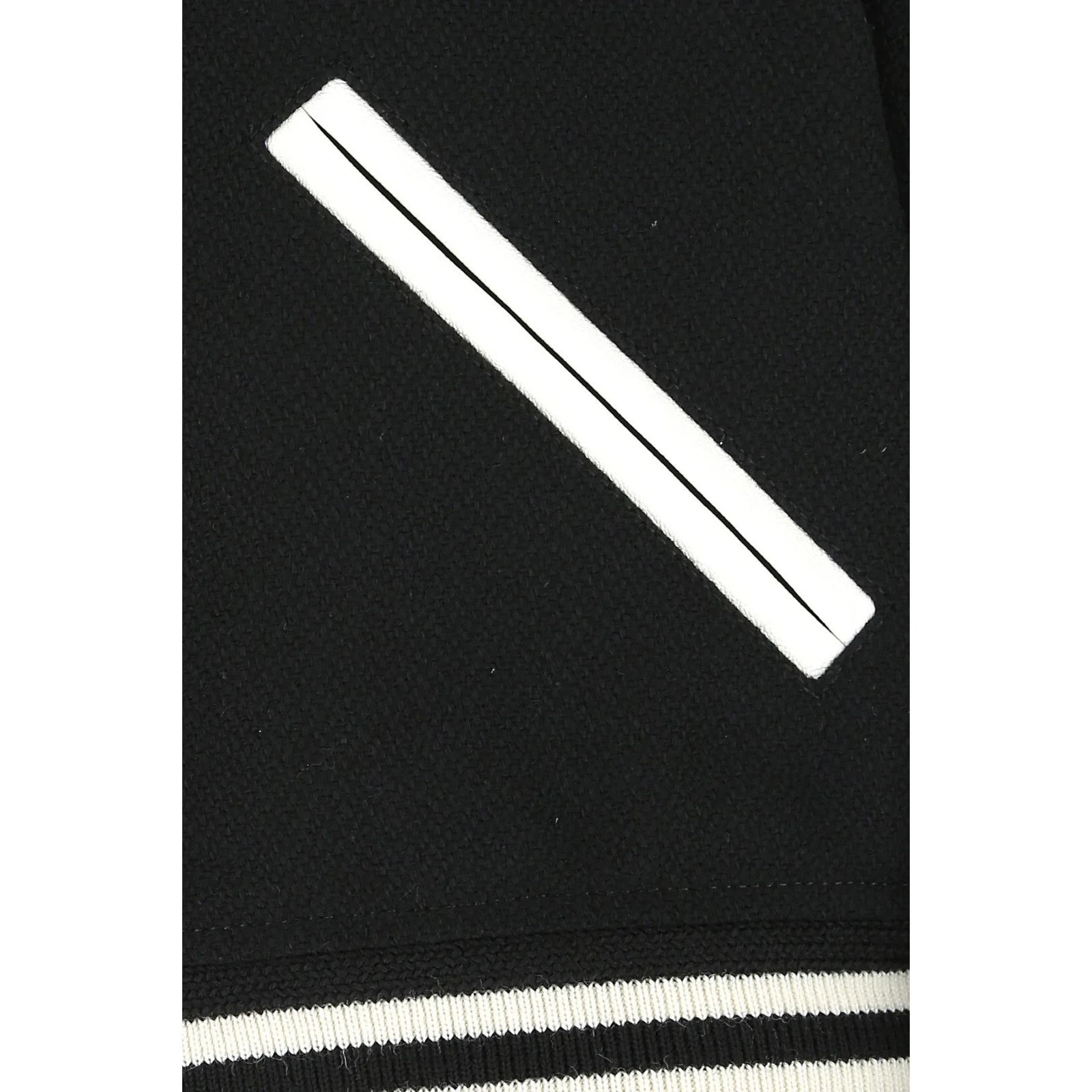 Saint Laurent Paris SAINT LAURENT Black Wool Blend Bomber Jacket New & Authentic Size ONE SIZE - 3 Thumbnail