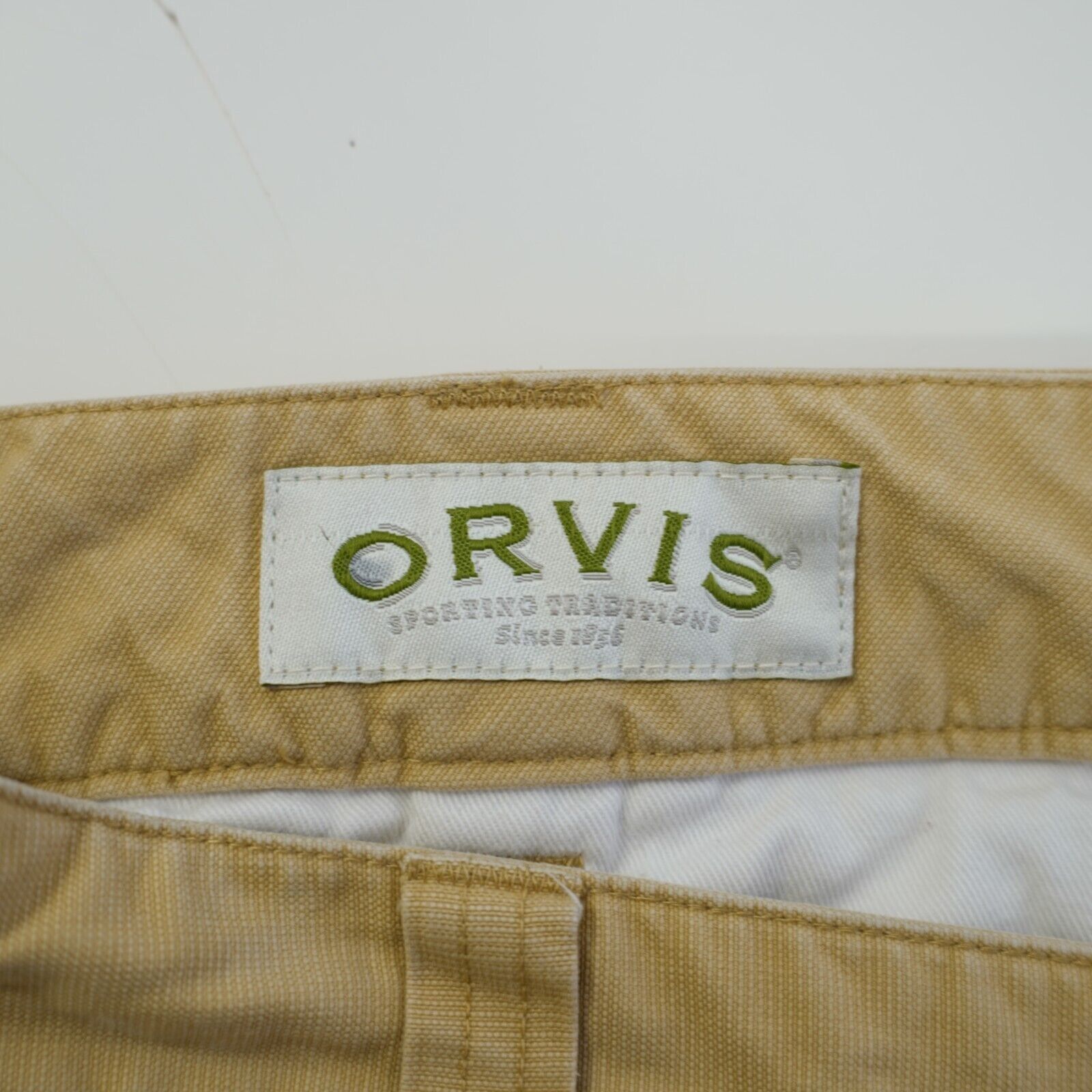 Orvis Orvis Cotton Tan Chino Pants 36/31 Flat Front Mid Rise Size US 36 / EU 52 - 5 Thumbnail
