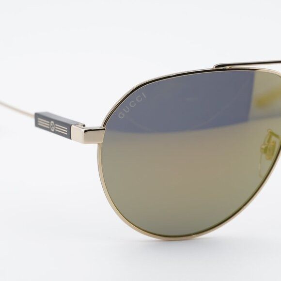 Gucci Gucci GG1311S 002 Sunglasses Gold Aviator Frame Size ONE SIZE - 5 Thumbnail