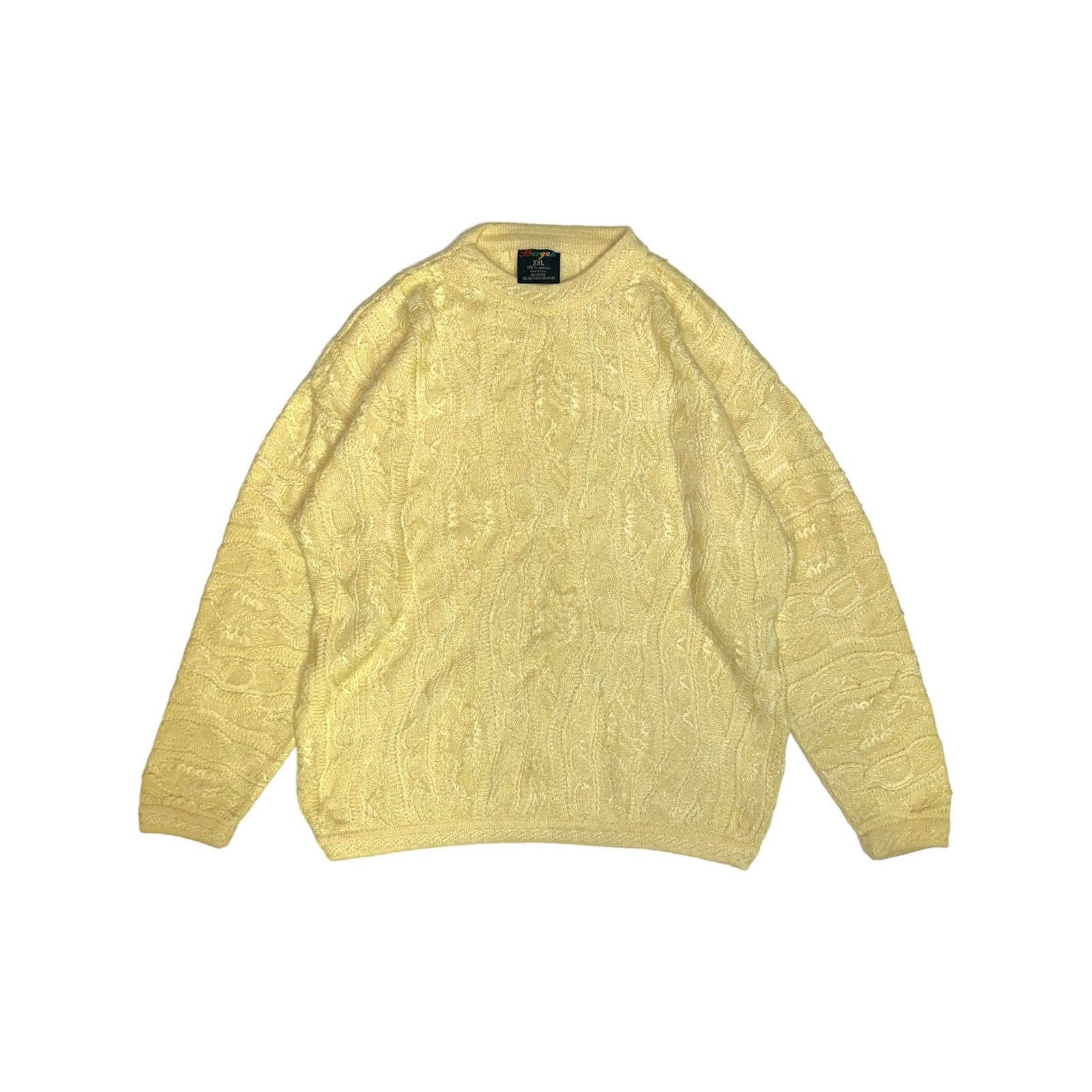 Bergati Vintage Bergati Cable Knit Coogi Style 3D Texured Sweater Size US XXL / EU 58 / 5 - 1 Thumbnail