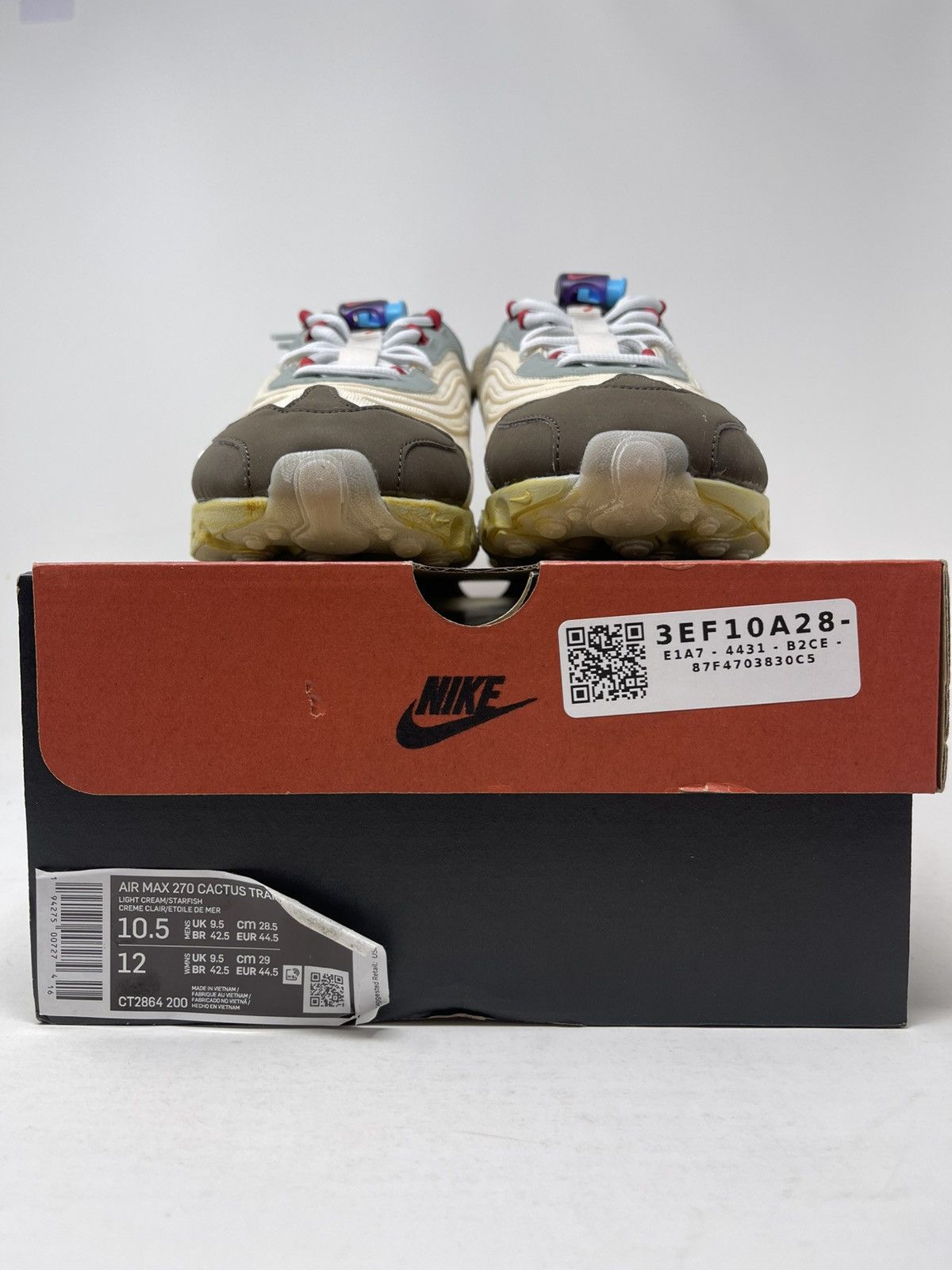 Nike × Travis Scott Nike Air Max 270 React ENG Travis Scott Cactus Trails 10.5 Size US 10.5 / EU 43-44 - 5 Thumbnail