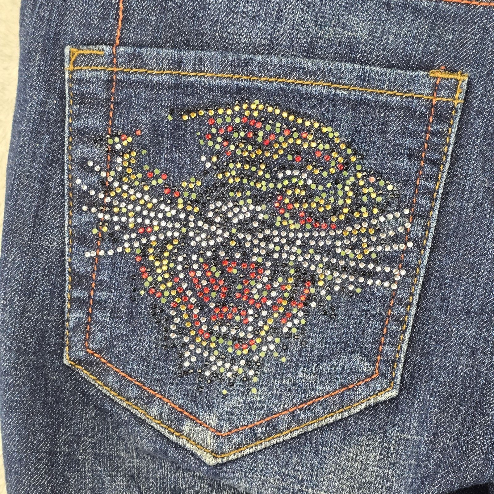 Christian Audigier Ed Hardy Christian Audigier Jeans Womens 31 Fits 34x32 Skull Size 34" / US 12 / IT 48 - 9 Thumbnail