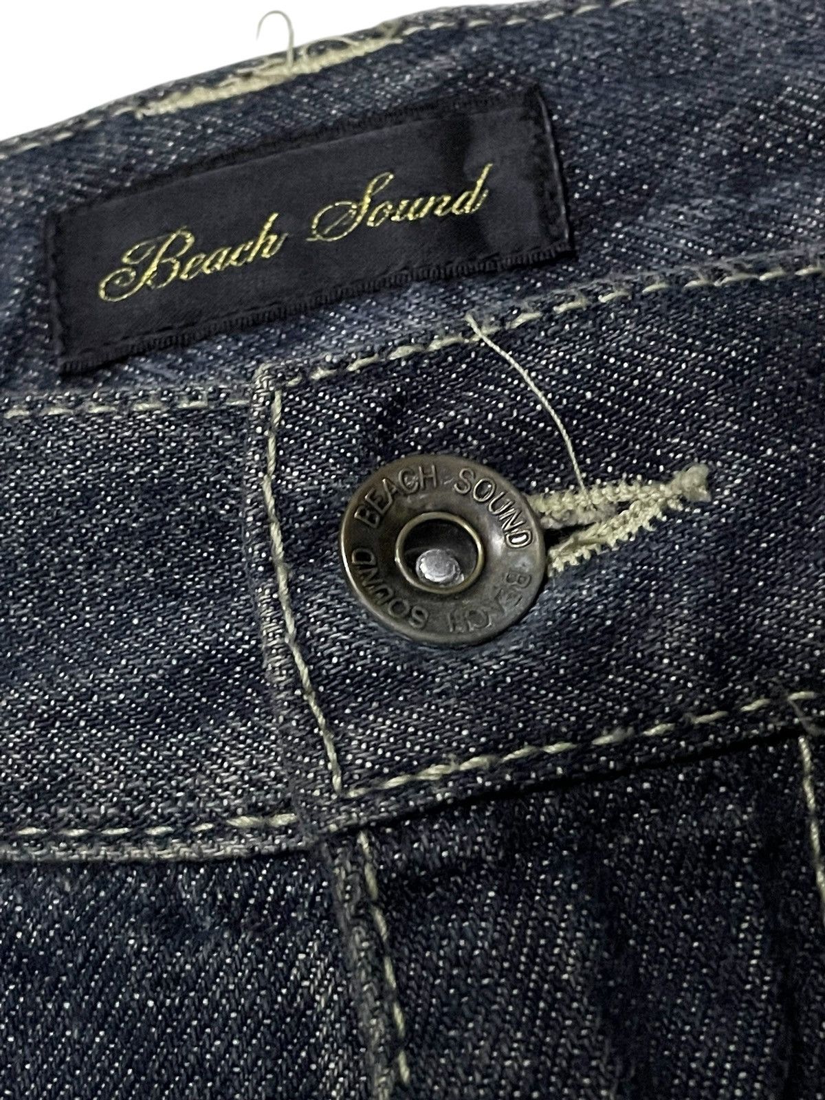 Japanese Brand × Tornado Mart Beach Sound Japan Studded Gems Leather Snake Trimmed Jeans Size US 30 / EU 46 - 19 Thumbnail
