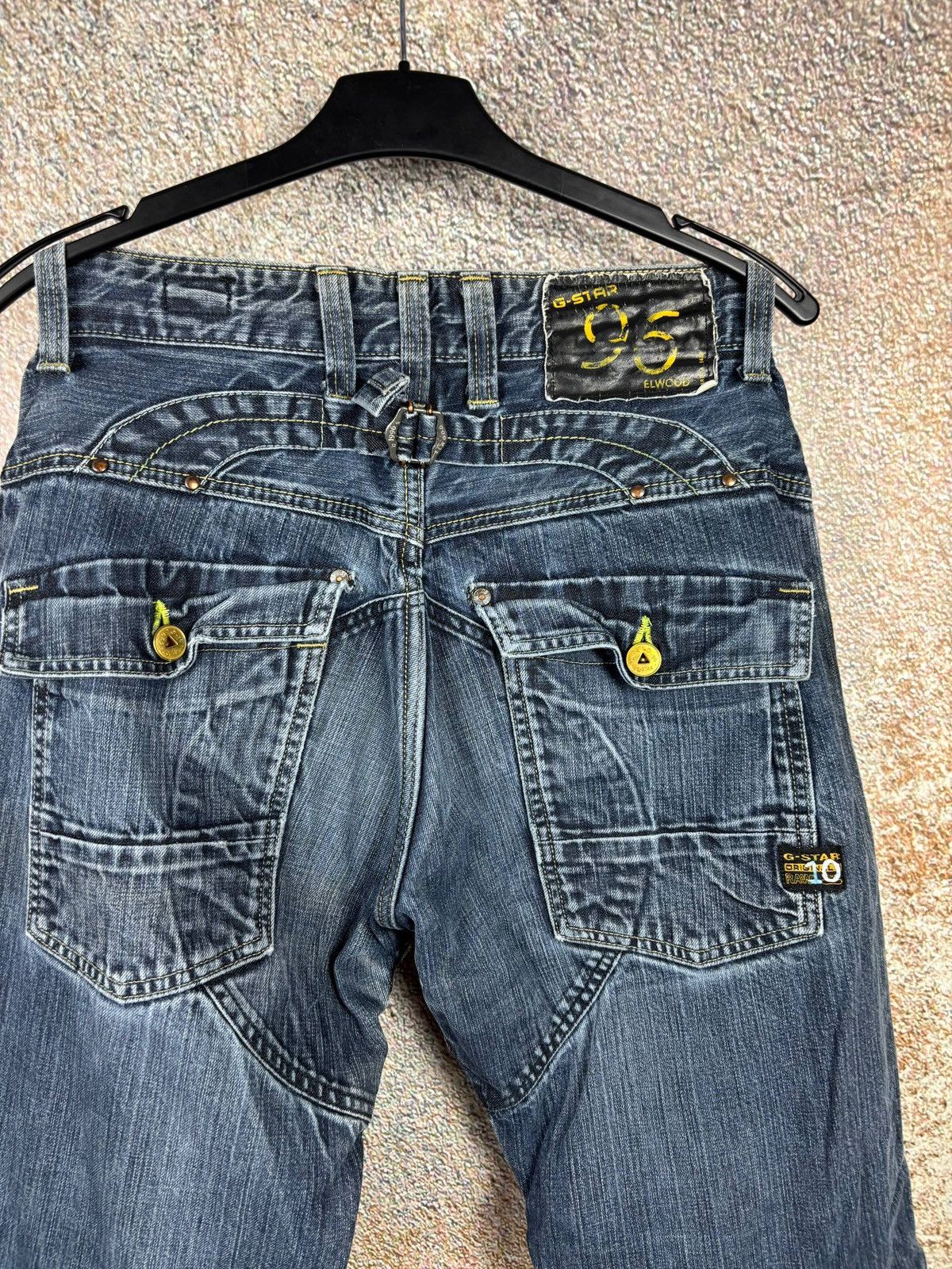 G-Star G Star Elwood 96 Denim Buckle Back Jeans Size 33 Size US 33 - 3 Thumbnail