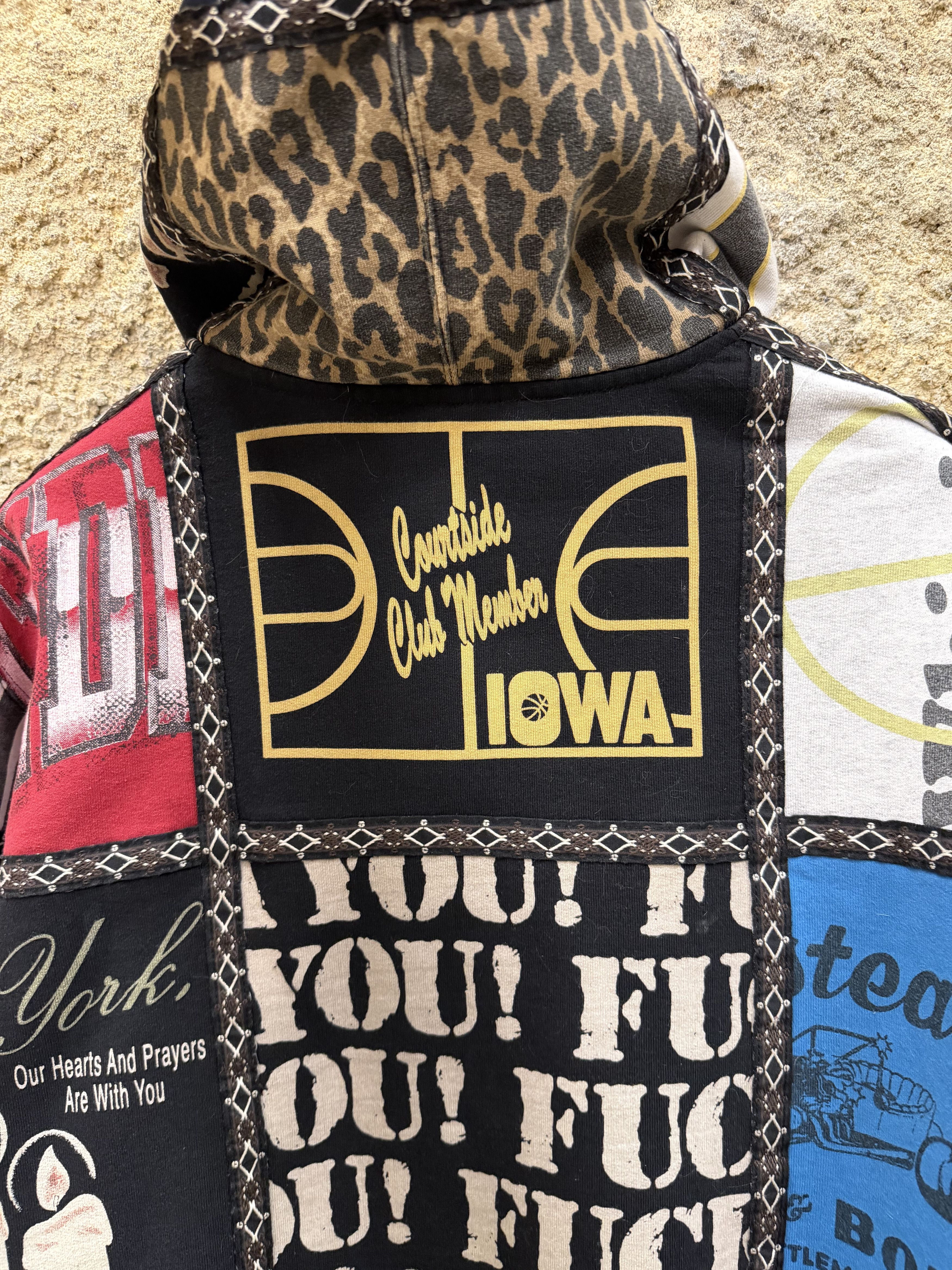 Number (N)ine × Supreme Supreme number nine patchwork zip up hoodie Size US L / EU 52-54 / 3 - 5 Thumbnail