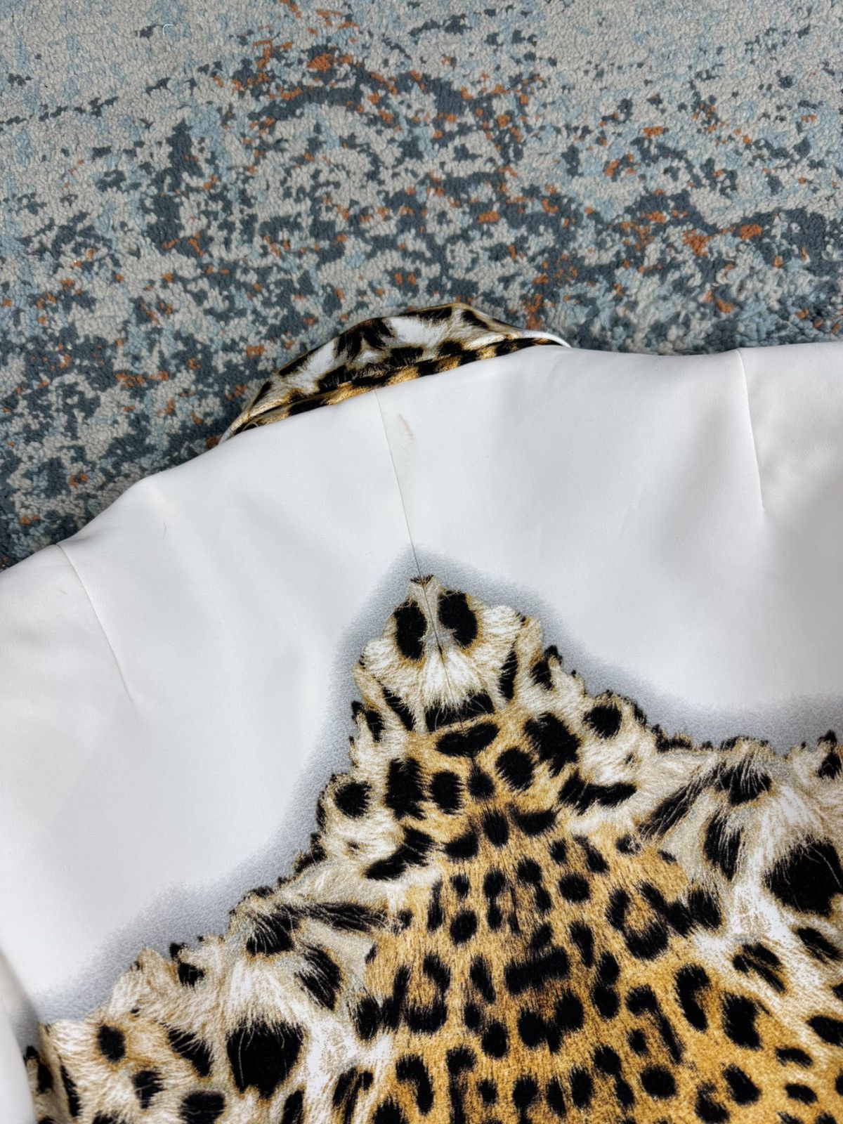 Just Cavalli Just Cavalli animal leopard print white blazer glamour y2k Size L / US 10 / IT 46 - 10 Thumbnail