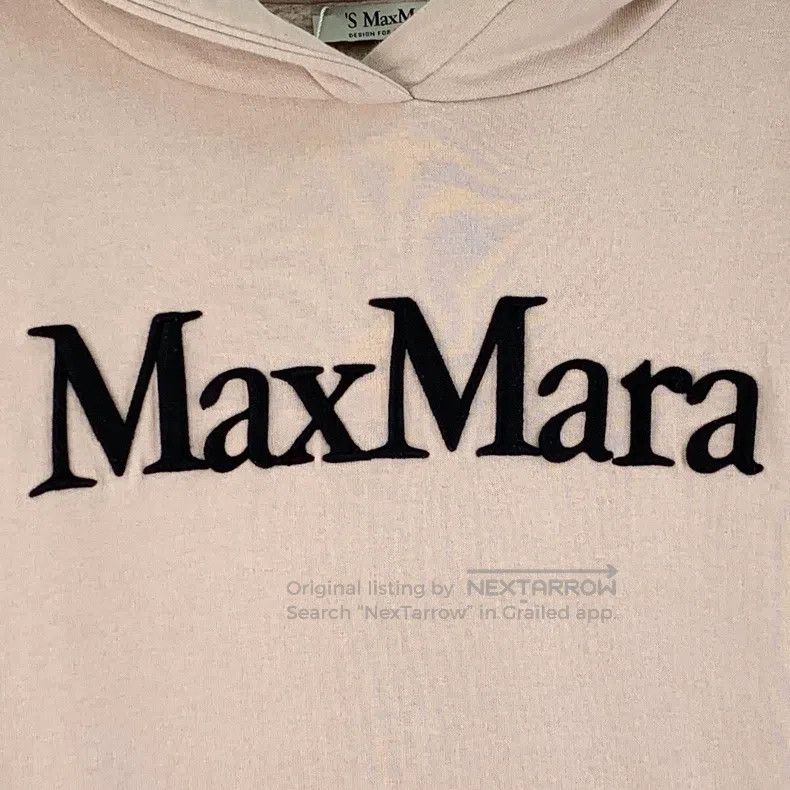 Max Mara Max Mara Nude Logo Letter Embroidered Cotton Hooded Long S Size M / US 6-8 / IT 42-44 - 4 Thumbnail