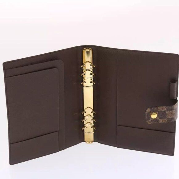 Louis Vuitton LOUIS VUITTON Damier Ebene Agenda GM Day Planner Cover Size ONE SIZE - 2 Thumbnail