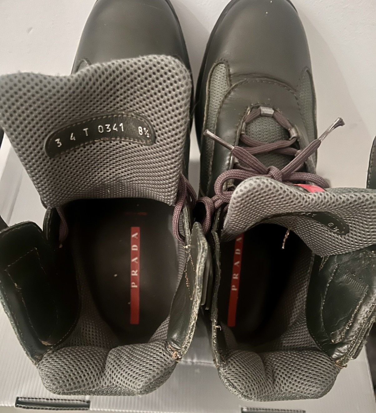 Prada Authentic Prada America’s Cup army green sneakers rare 8.5 Size US 9.5 / EU 42-43 - 5 Thumbnail