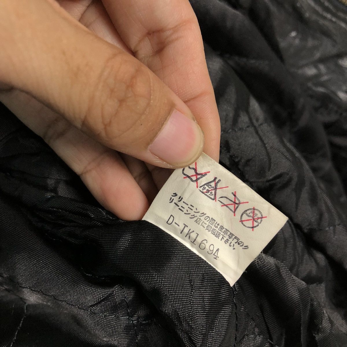 Issey Miyake 🔥Vintage Leather Biker Jacket Double Collar Vicenza Japan Size US M / EU 48-50 / 2 - 21 Thumbnail